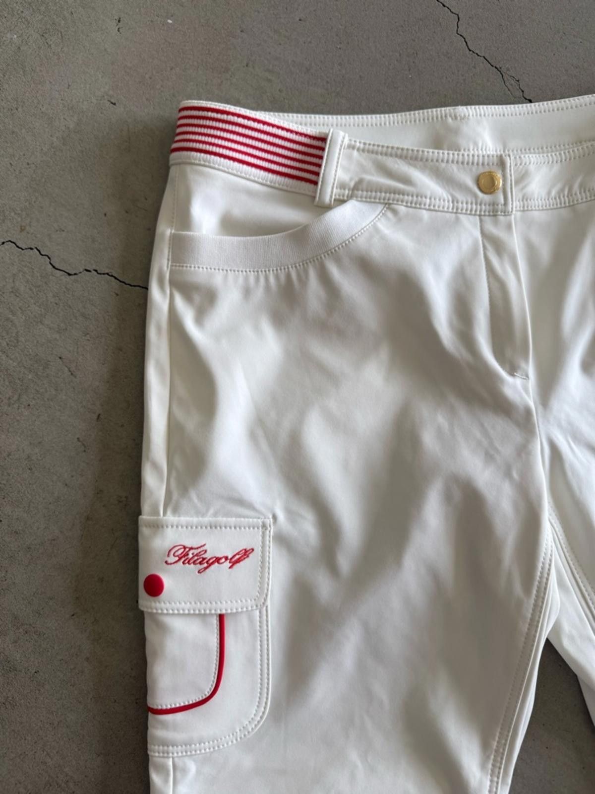 Fila Fila / Women’s Golf Pants / Ivory Red Size 28" / US 6 / IT 42 - 2 Thumbnail
