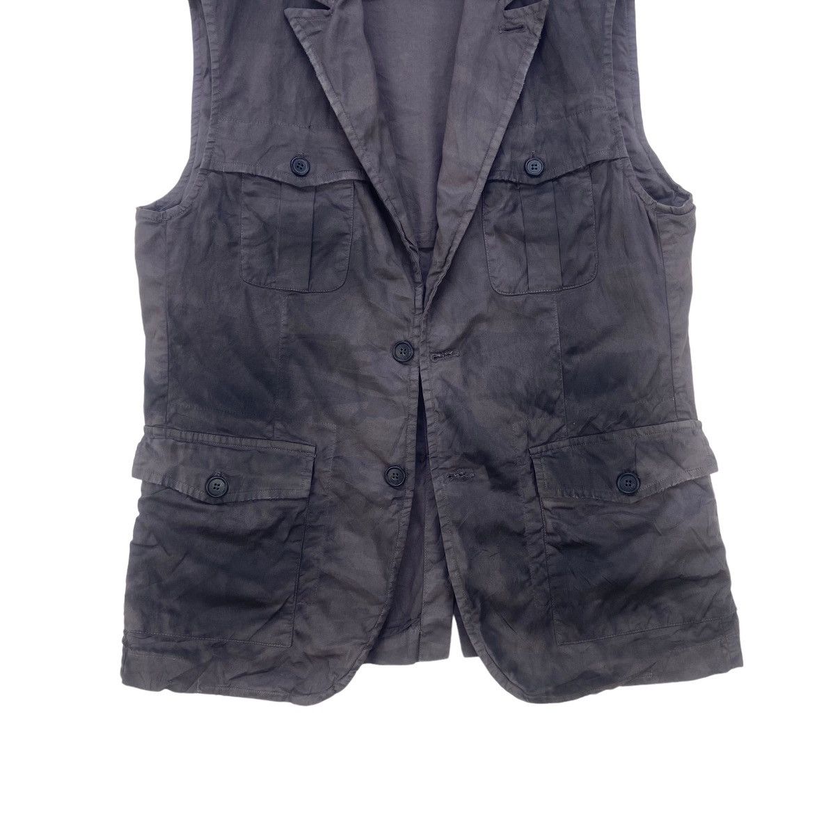 🔥Rare Emmegierrefashion Discoloured Style Sleeveless Jacket