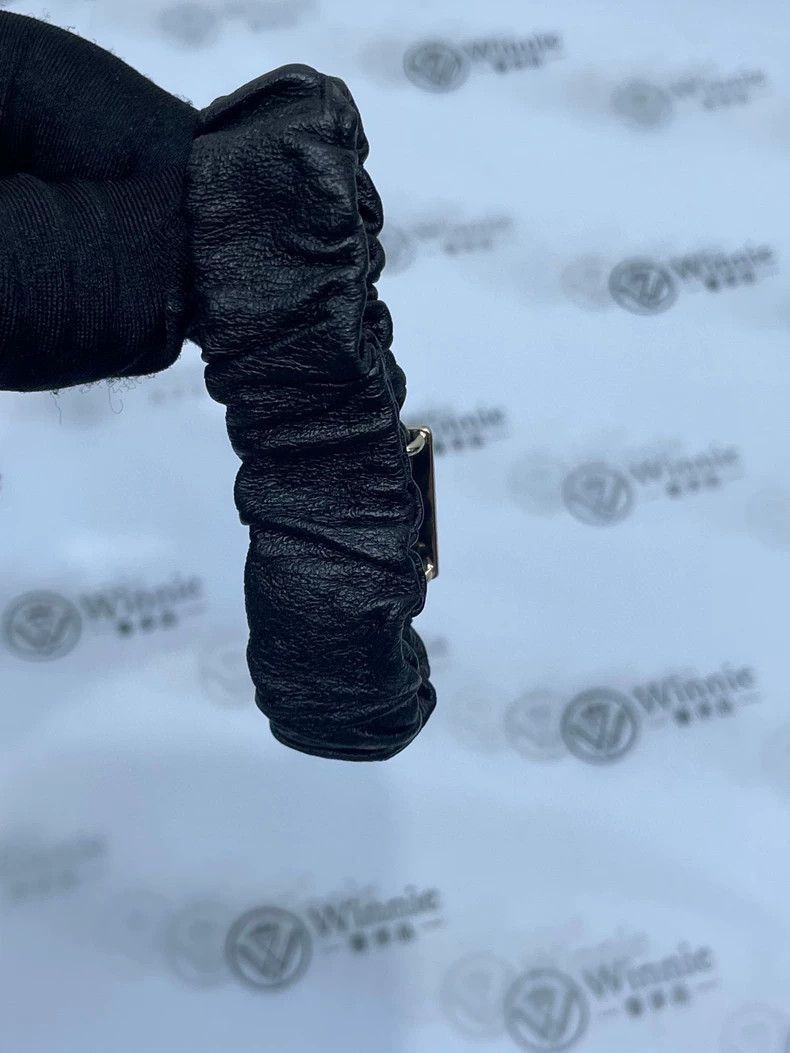 Chanel Chanel Black Lambskin Hair Tie -2505 Size ONE SIZE - 4 Thumbnail