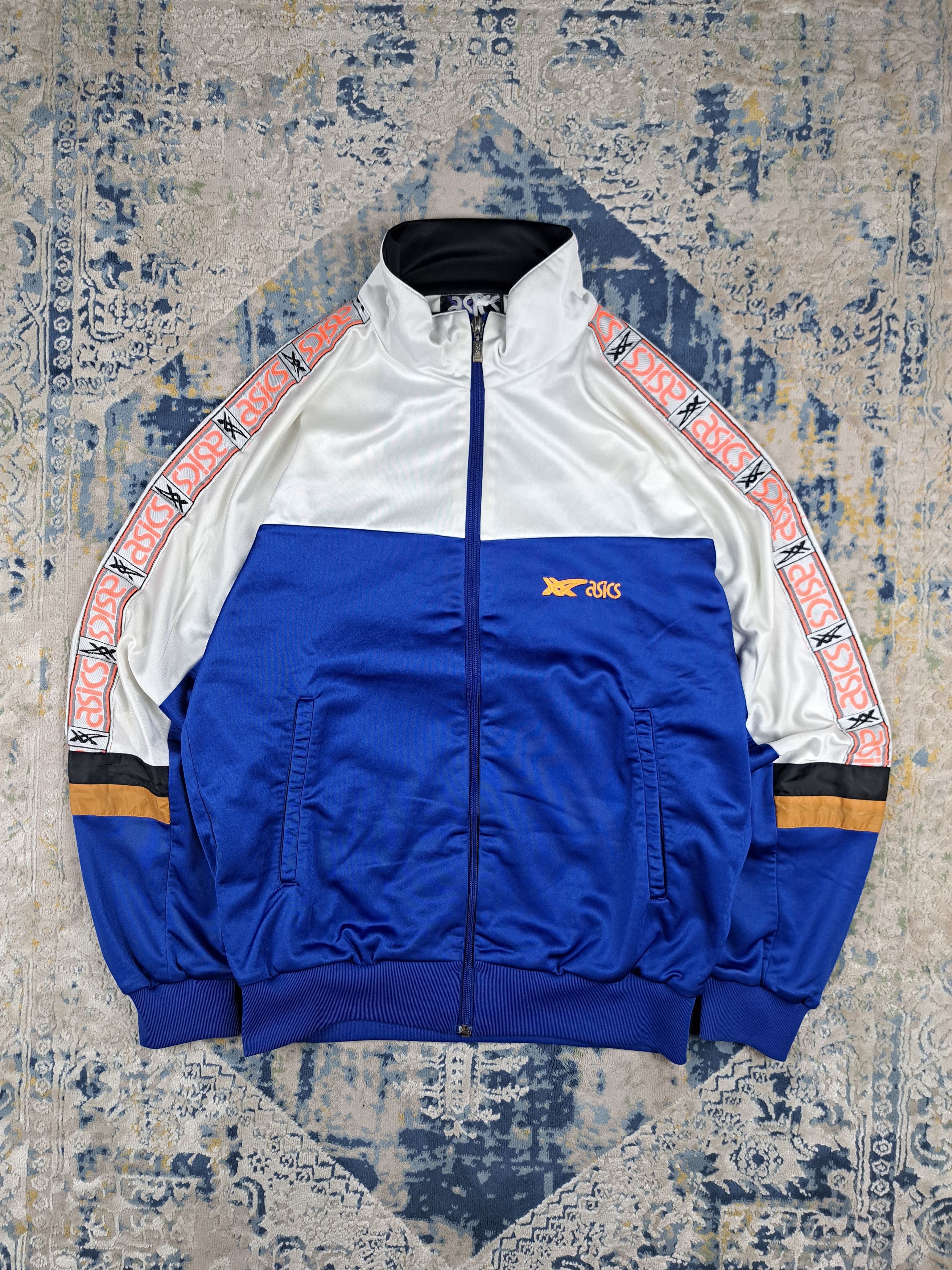 Asics Vintage 80s Asics Track Jacket Blokecore Soccer Aesthetic Size US M / EU 48-50 / 2 - 1 Thumbnail