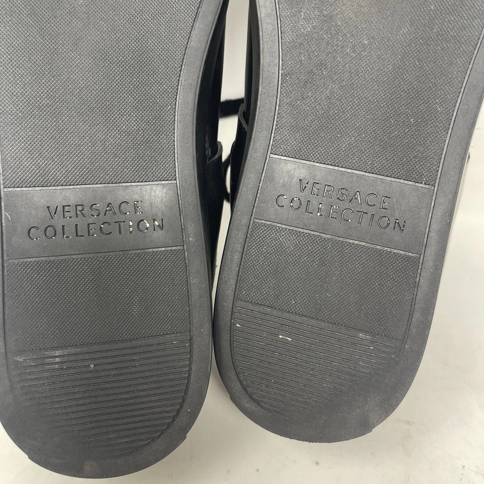 Versace Versace Collection Lace-Up Leather Men’s Sneakers Size US 10 / EU 43 - 9 Thumbnail