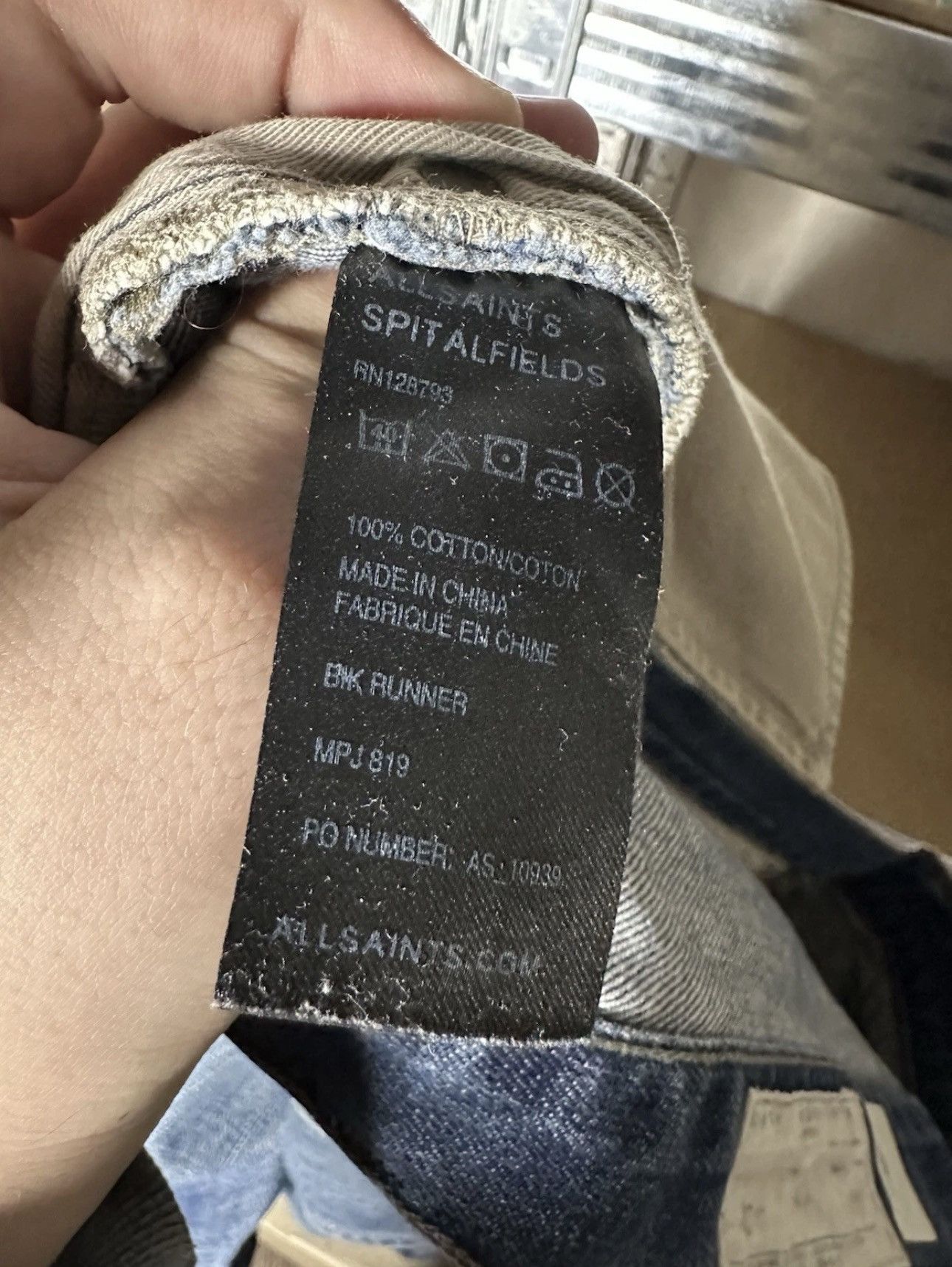Allsaints AllSaints Spitalfields Jeans Men's Size 32 Twisted Leg Denim Size US 32 / EU 48 - 5 Thumbnail