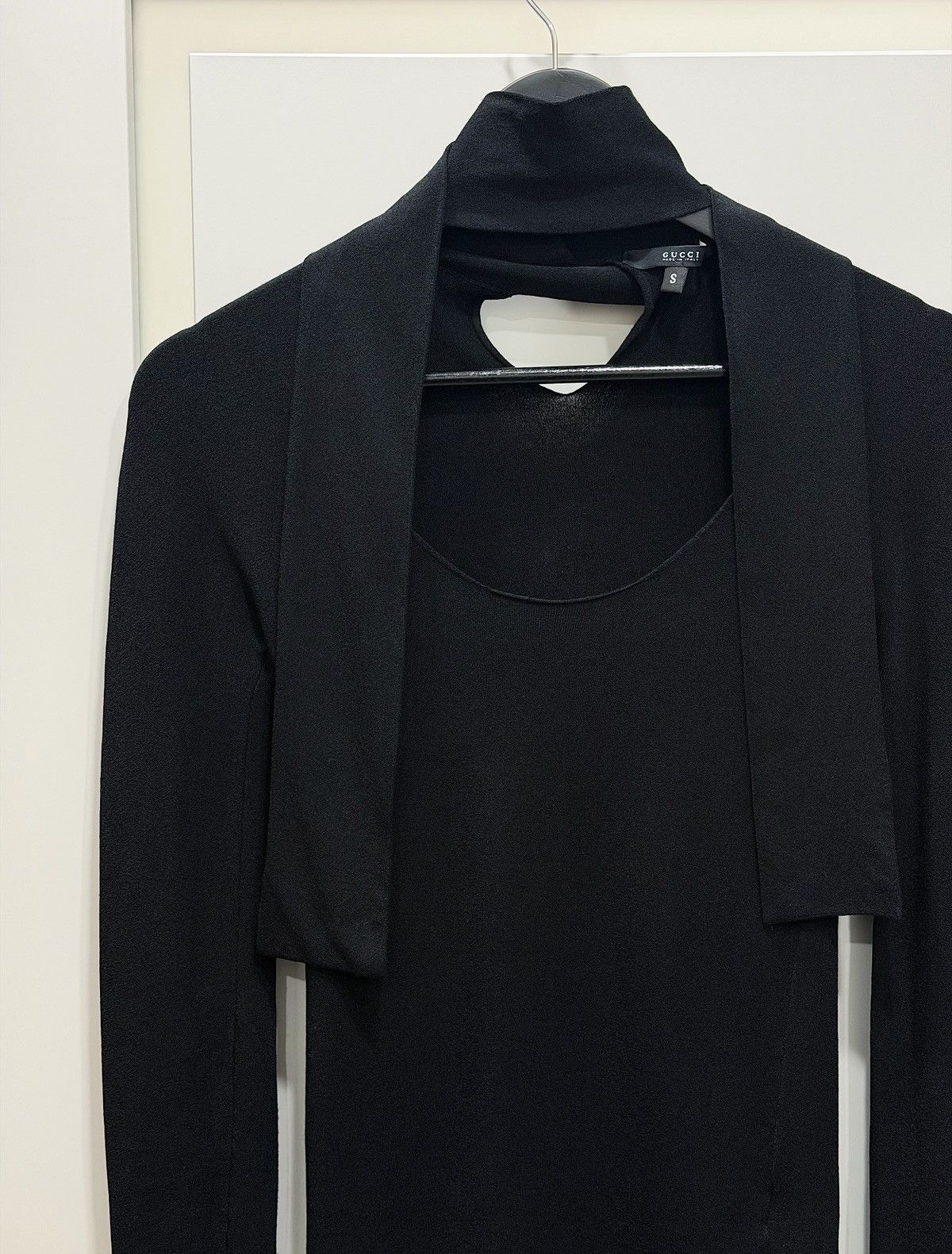 Gucci GUCCI by Tom Ford FW 2002 Neck Ribbons Bodycon Top sweater Size S / US 4 / IT 40 - 12 Thumbnail
