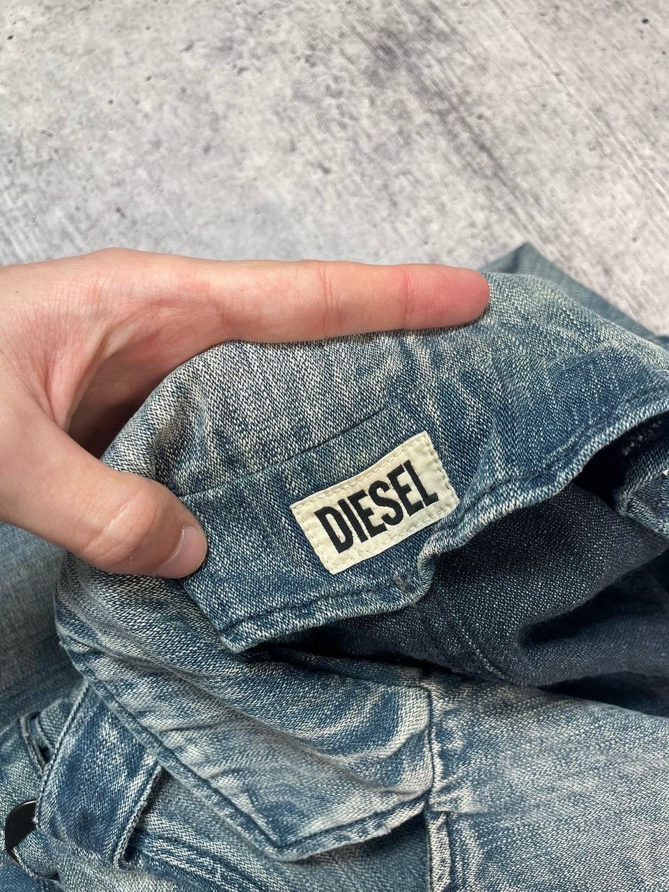 Diesel Vintage 00s Diesel Biker Denim Jacket Y2K Size S / US 4 / IT 40 - 8 Thumbnail