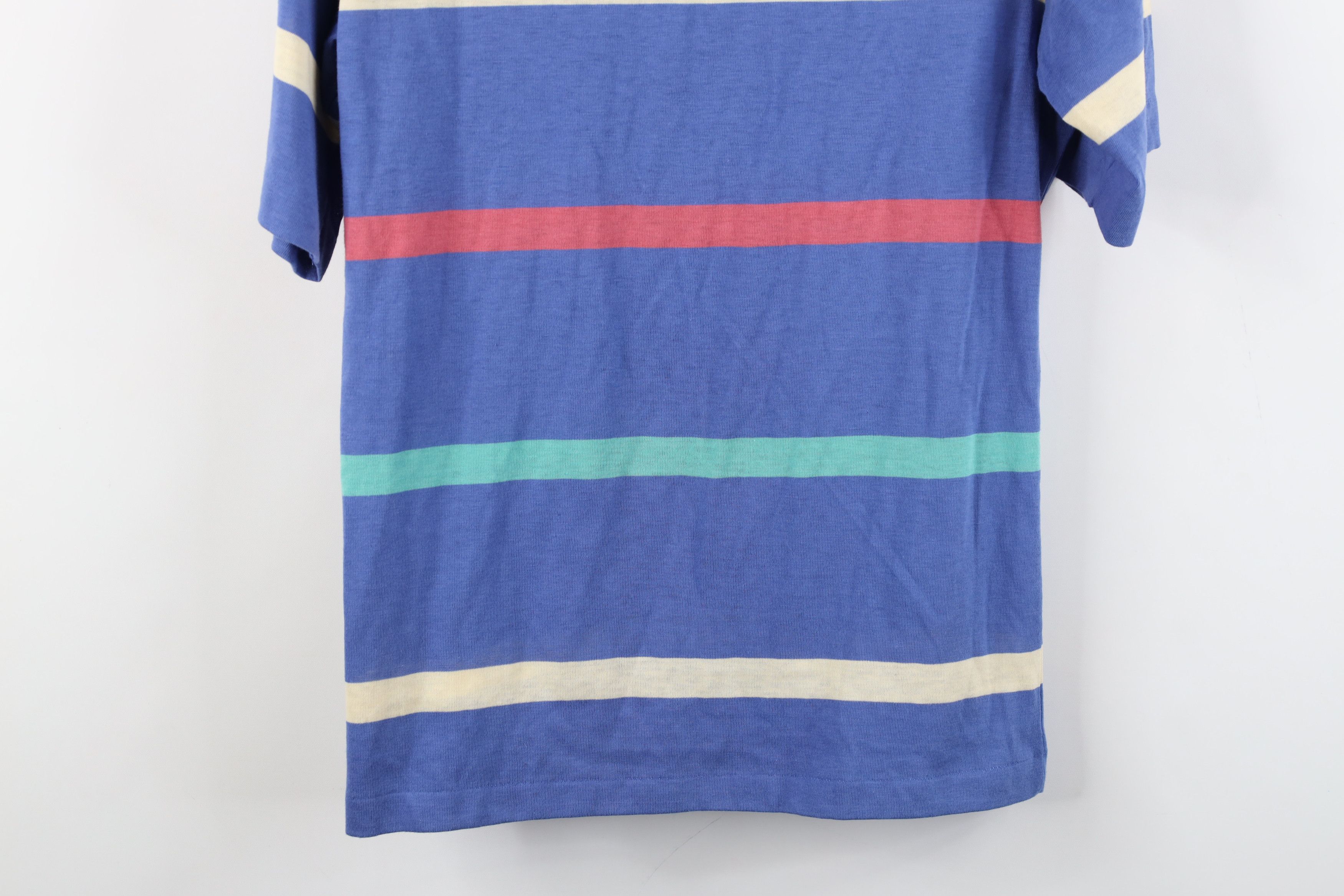 Vintage Vintage 70s Streetwear Striped Knit Collared Golf Polo Shirt Size US M / EU 48-50 / 2 - 12 Thumbnail