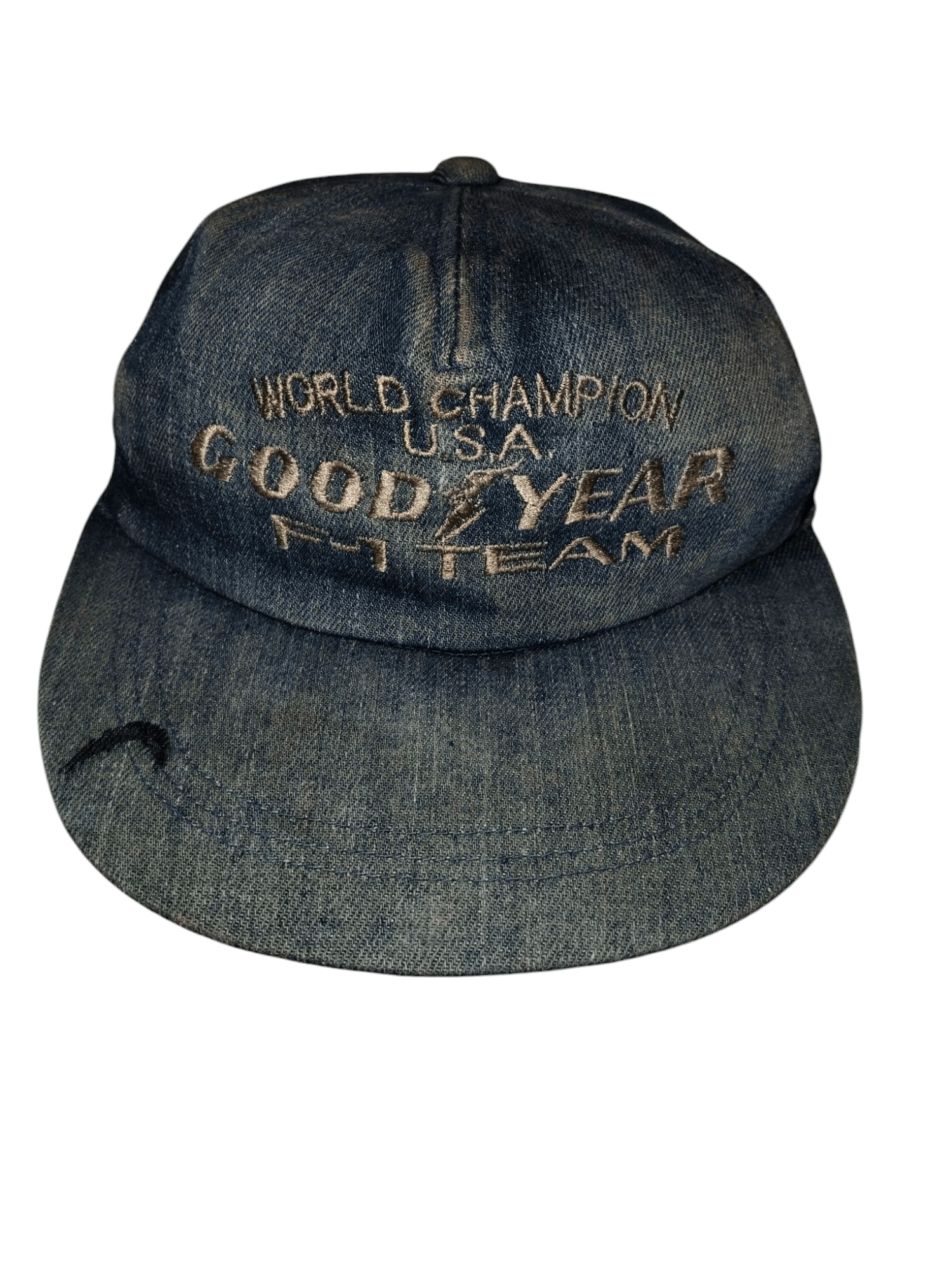 Gear for Sports × Vintage Vintage GOODYEAR F1 TEAM Denim Cap Size ONE SIZE - 1 Thumbnail