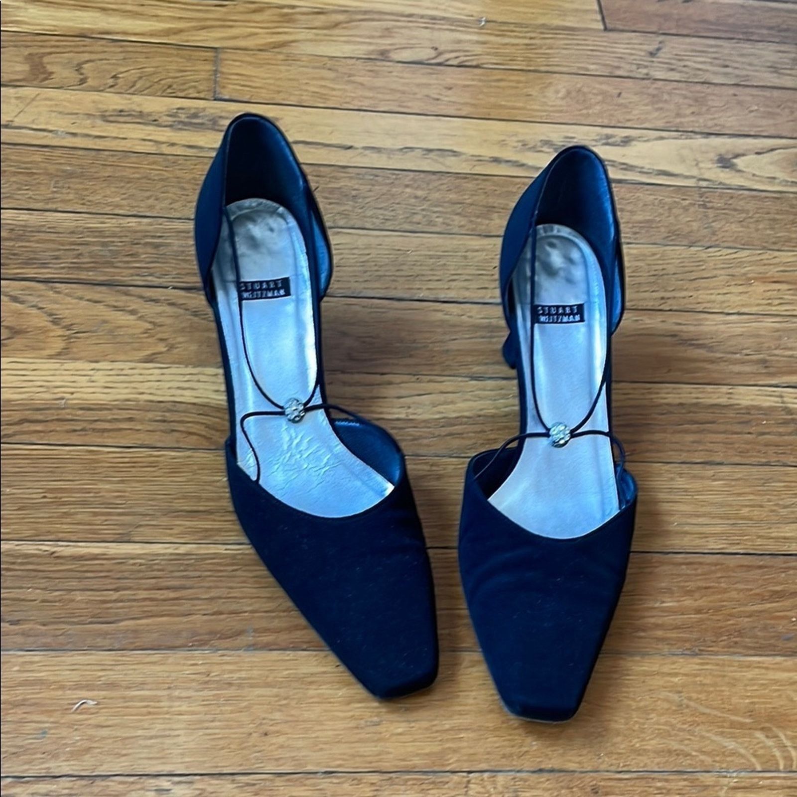 Stuart Weitzman Vintage 2” Stuart Weitzman Black Heels with d'Orsay Style Size US 8.5 / IT 38.5 - 1 Thumbnail