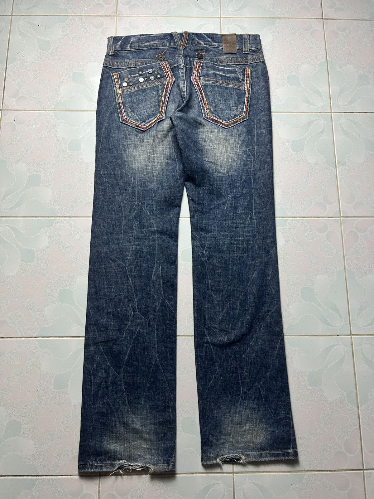 20471120 Vintage Japanese Red Pepper Red Label Denim Jeans Size US 35 - 9 Thumbnail