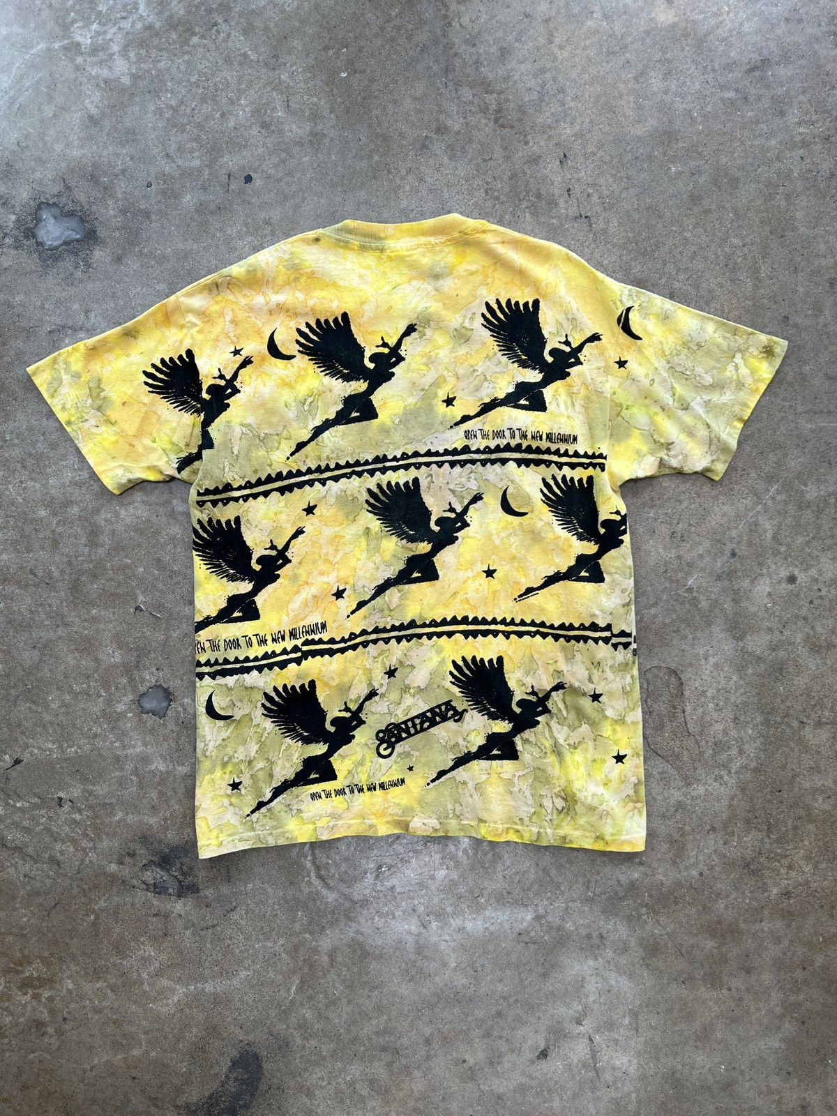 Band Tees Vintage AOP 1995 Carlos Santana New Millennium Tee Large Size US L / EU 52-54 / 3 - 4 Thumbnail