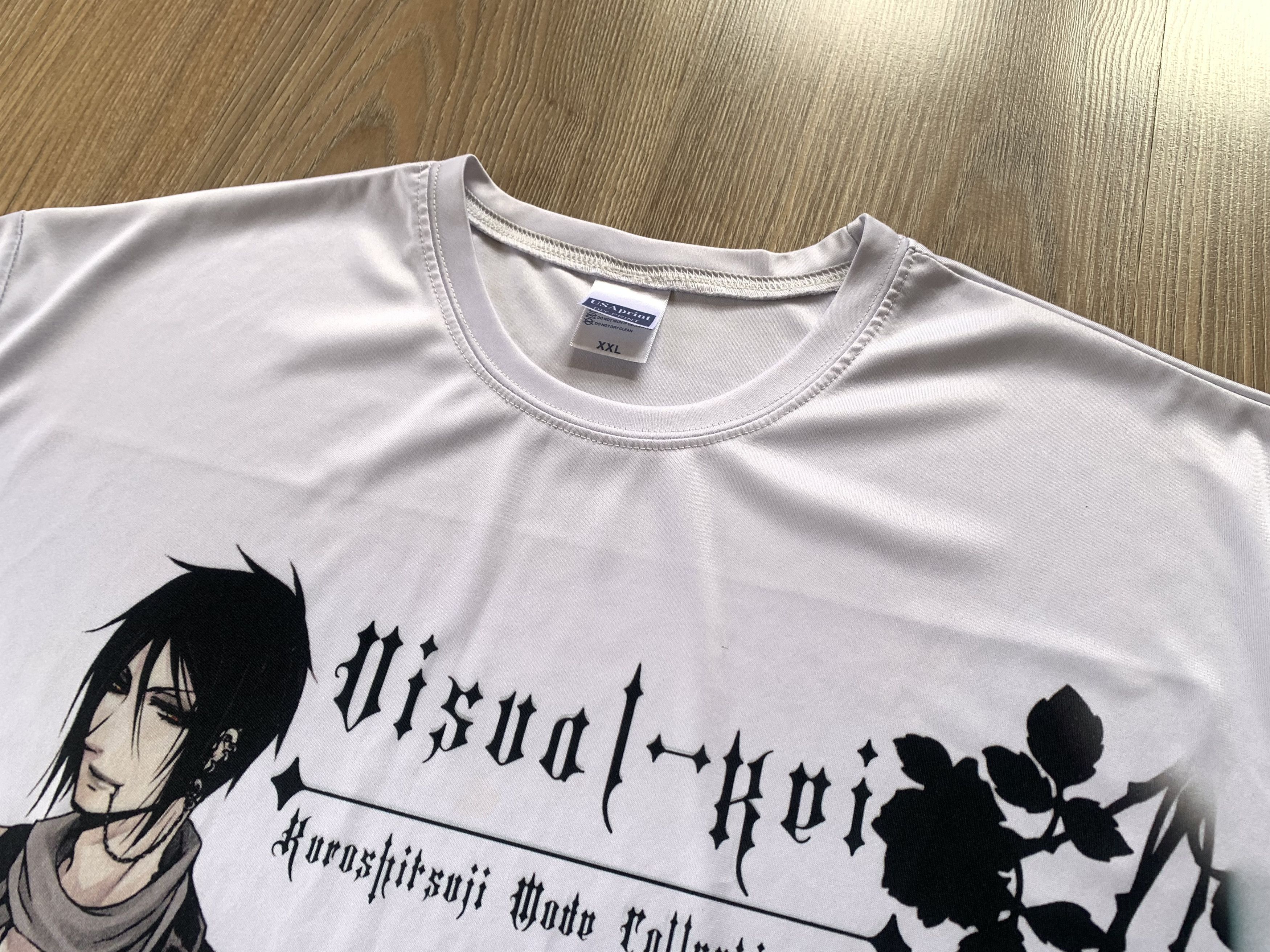 Anime Black Butler USA Printed Round Neck T Shirt Size US XXL / EU 58 / 5 - 4 Thumbnail