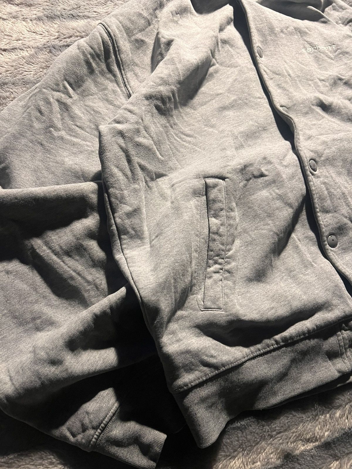 Carhartt Vintage carhartt button up hoodie Size US L / EU 52-54 / 3 - 3 Thumbnail