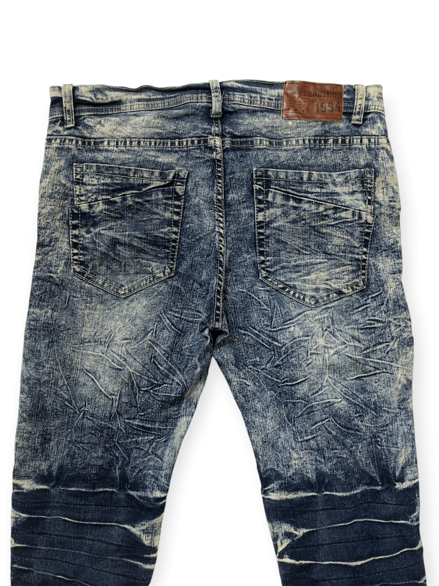 Designer Punk Biker Denim Bleecker & Mercer Jeans Size US 34 / EU 50 - 10 Thumbnail