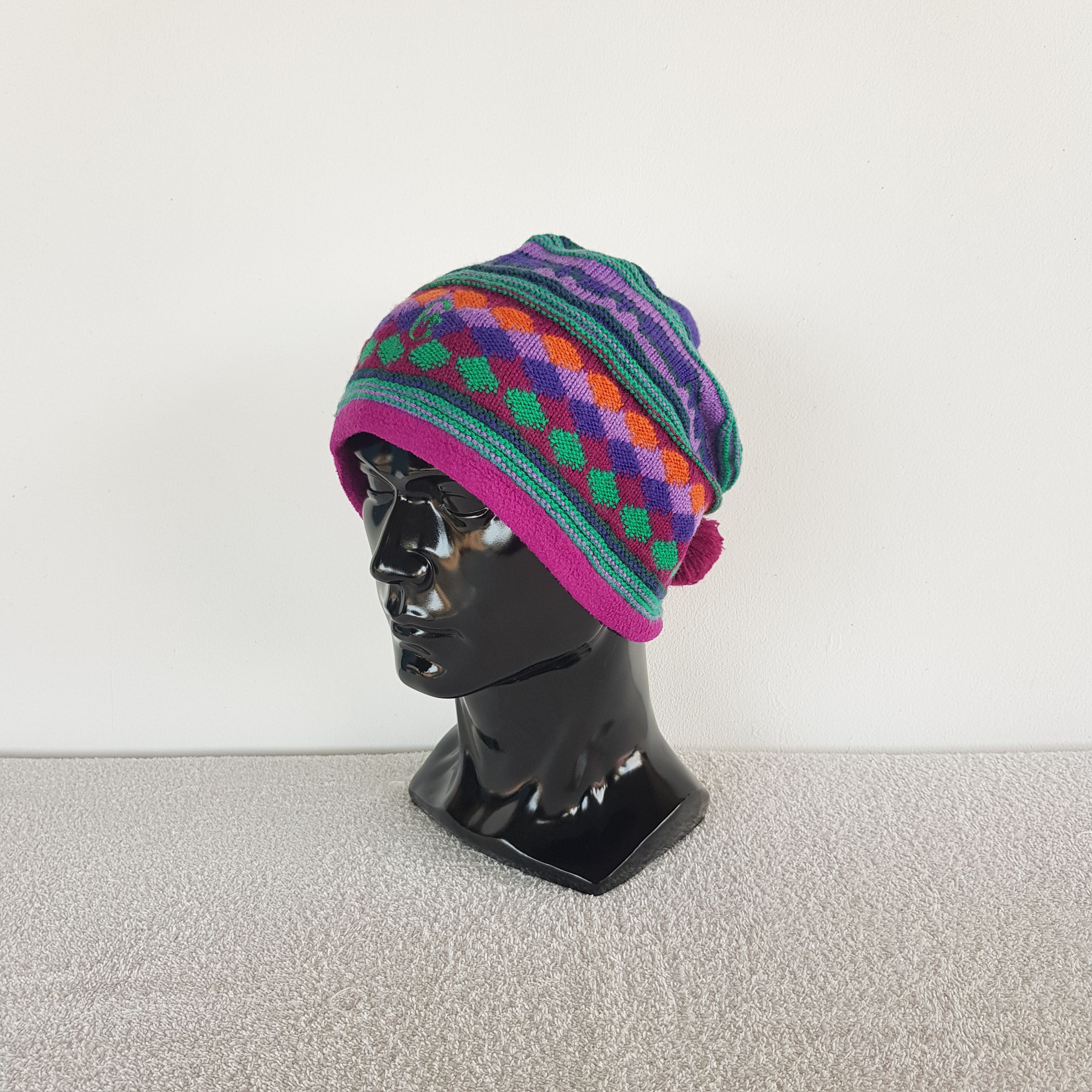 Japanese Brand Vintage Conte of Florence Beanie Ribbed Knit Snow Caps Hats. Size ONE SIZE - 1 Thumbnail