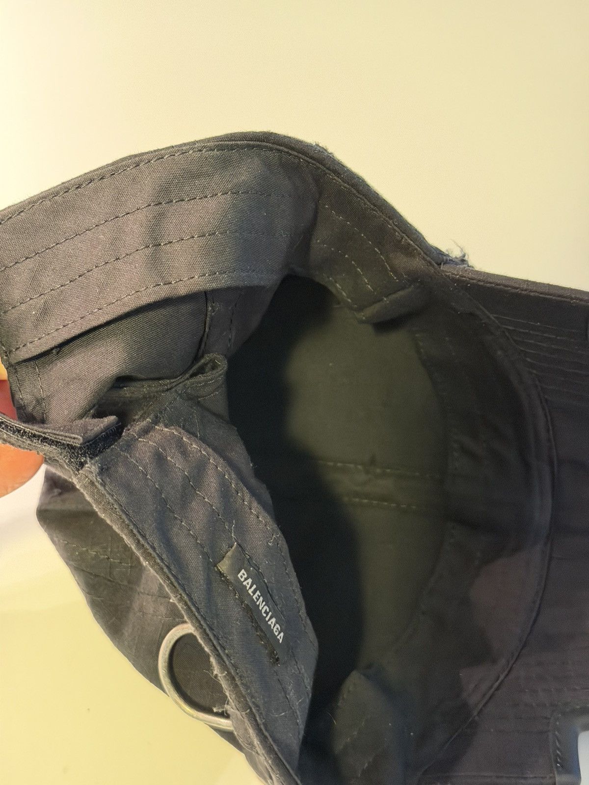 Balenciaga BALENCIAGA DEMNA SPRING 26 DISTRESSED RIPSTOP PIERCING CAP Size ONE SIZE - 11 Thumbnail