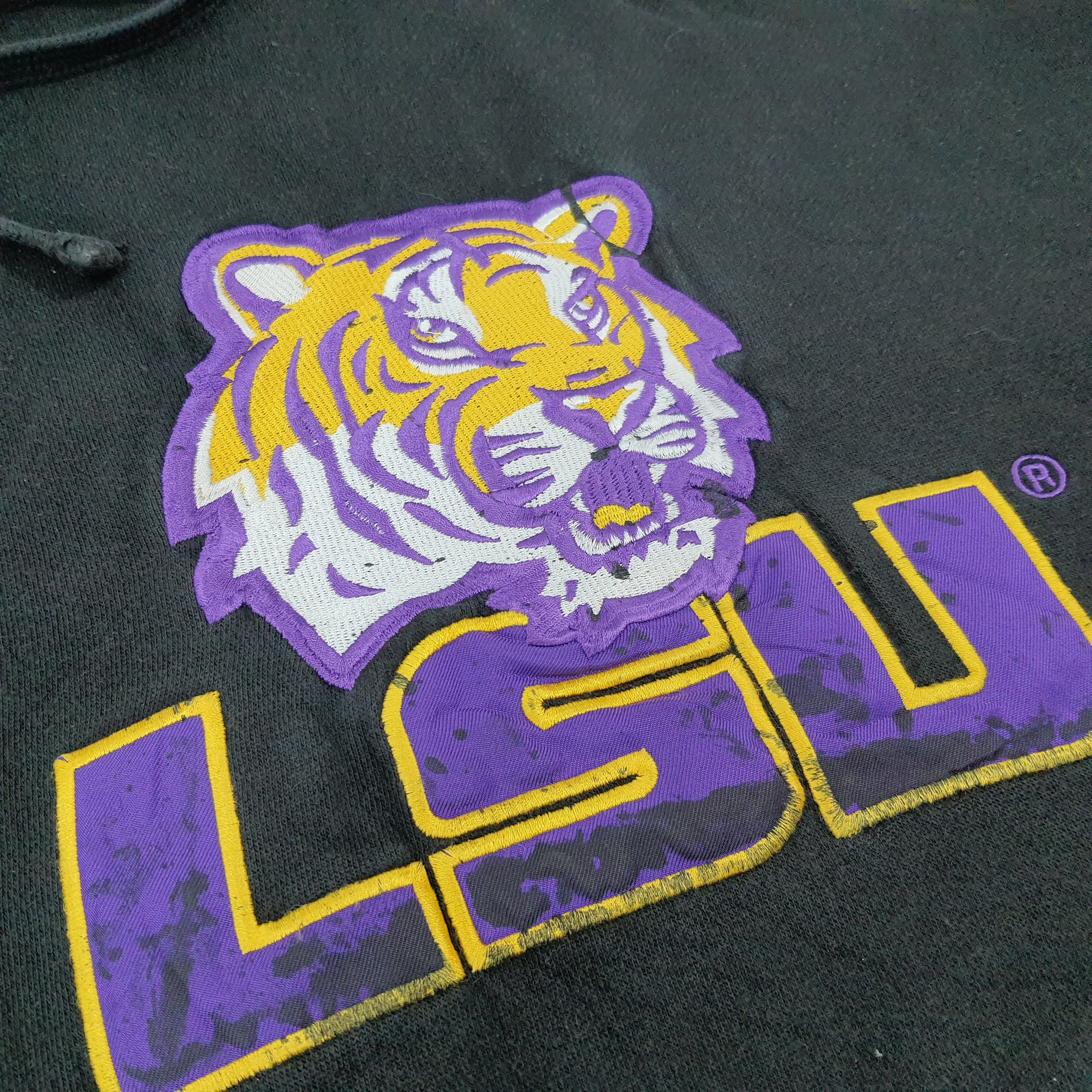 Vintage Vintage LSU Tigers Football Hoodie C270N9 Size US XL / EU 56 / 4 - 2 Thumbnail
