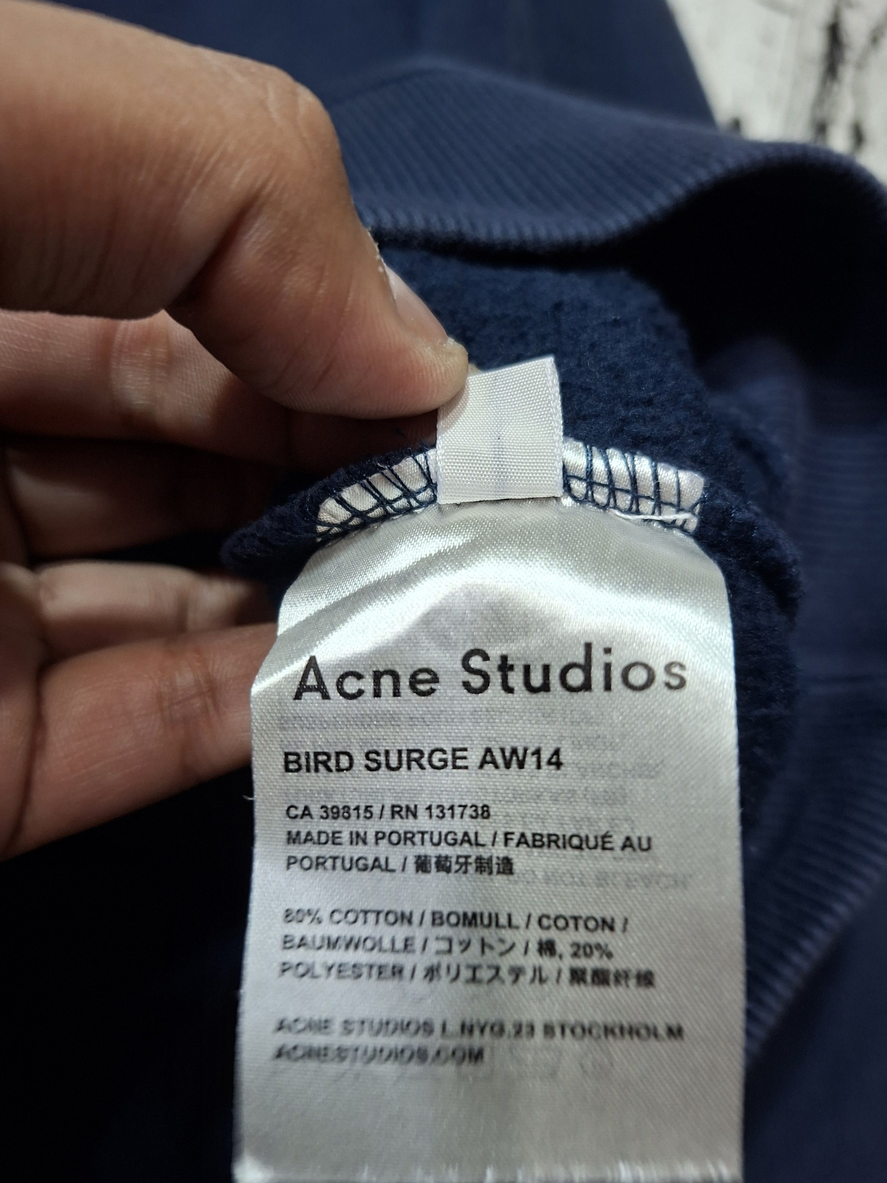Acne Studios ACNE STUDIOS BIRD SURGE AW14 SWEATSHIRT Size US M / EU 48-50 / 2 - 10 Thumbnail
