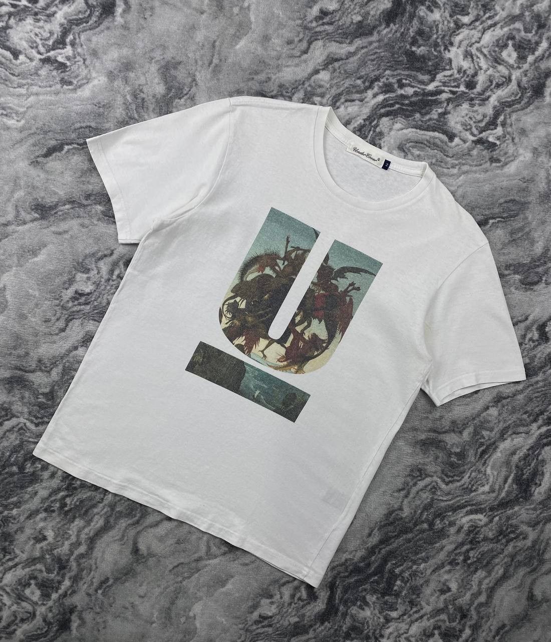 Undercover Undercover Demon Big Logo T Shirt Men Size 2 White Size US L / EU 52-54 / 3 - 1 Thumbnail