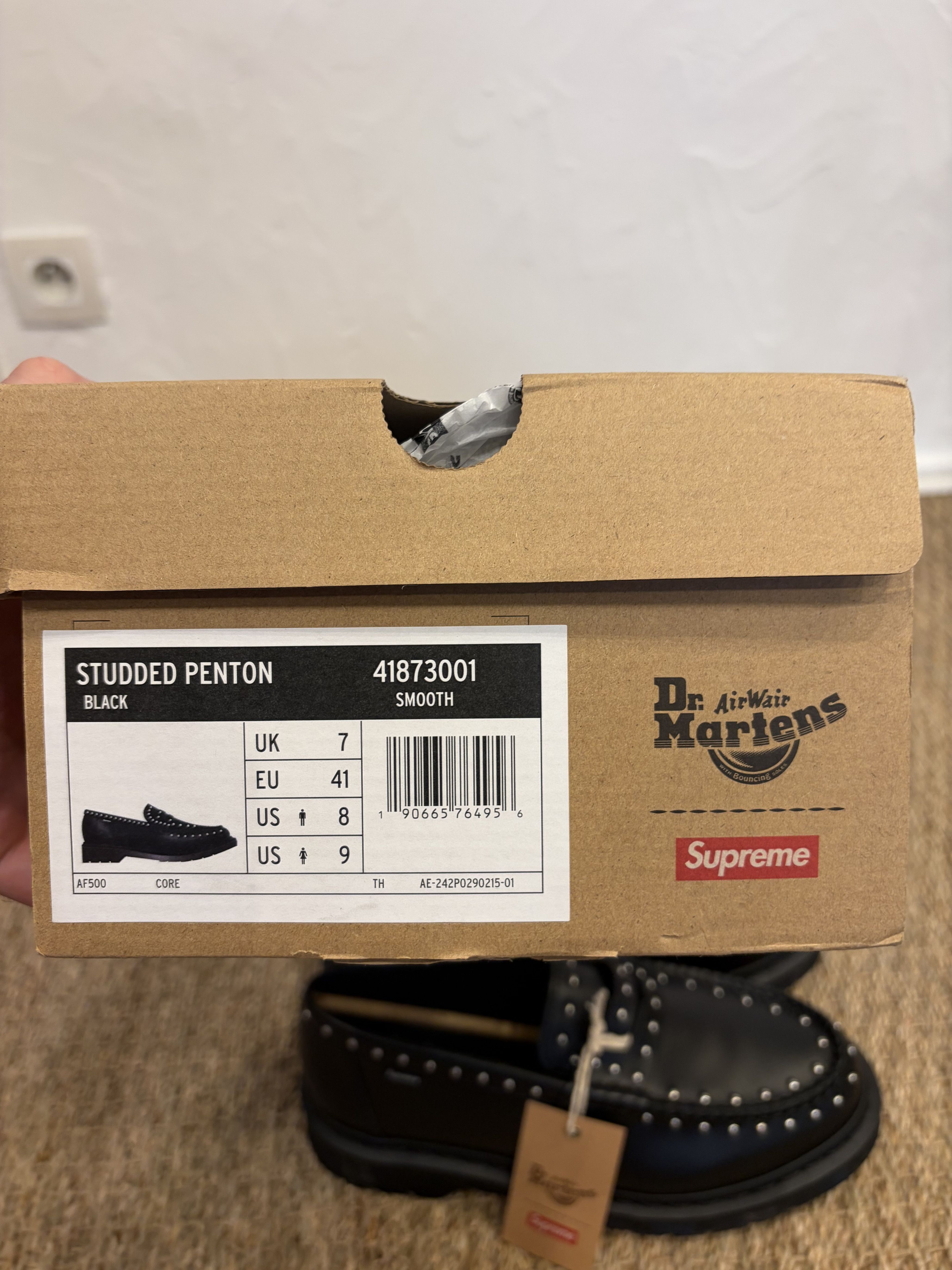 Dr. Martens × Supreme Mocassin en cuir noir Dr Martens x Supreme Size US 8 / EU 41 - 18 Thumbnail