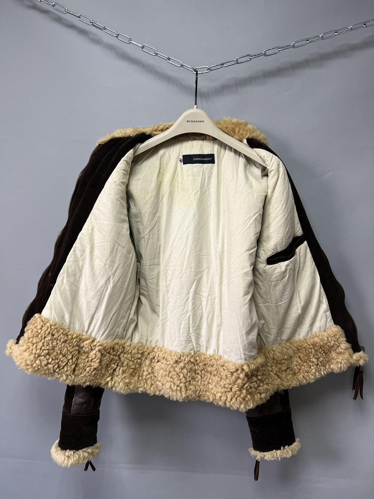 Dsquared2 Dsquared Hybrid Leather Shearling Jacket AW04 Vintage RARE Size US L / EU 52-54 / 3 - 2 Thumbnail