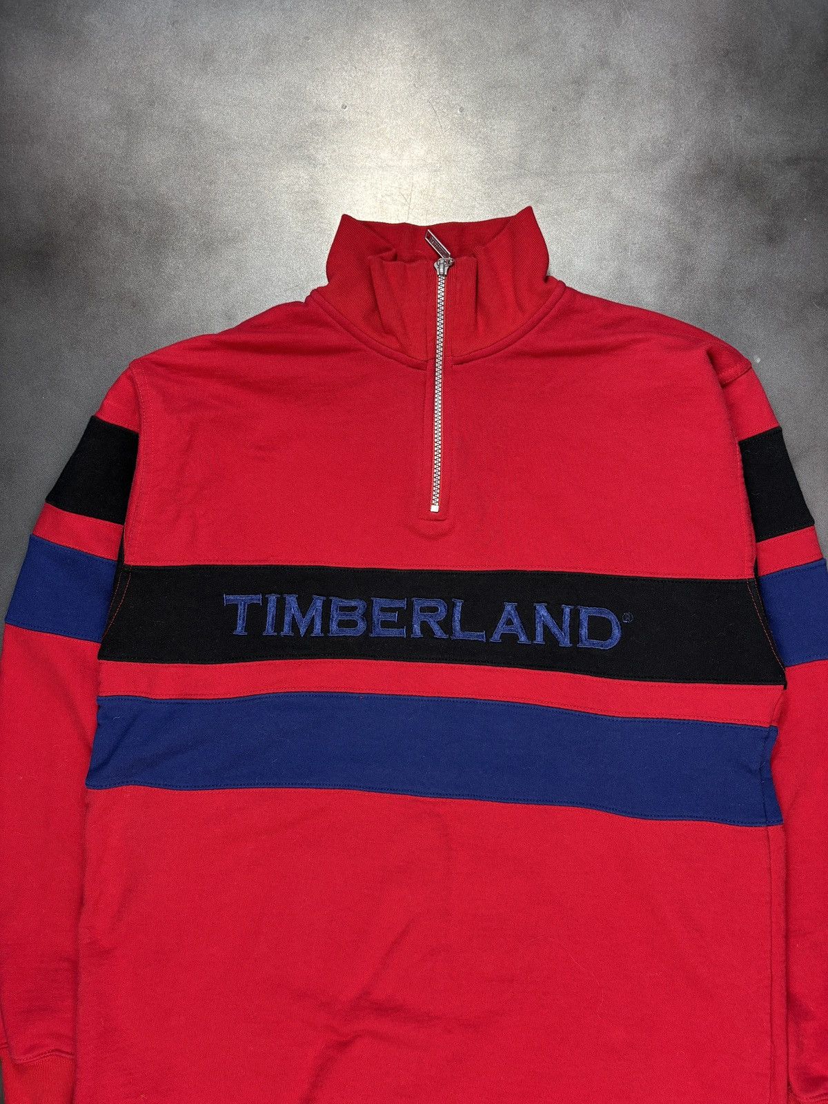 90s Timberland ティンバーランド リブ編みニット カーキ XL