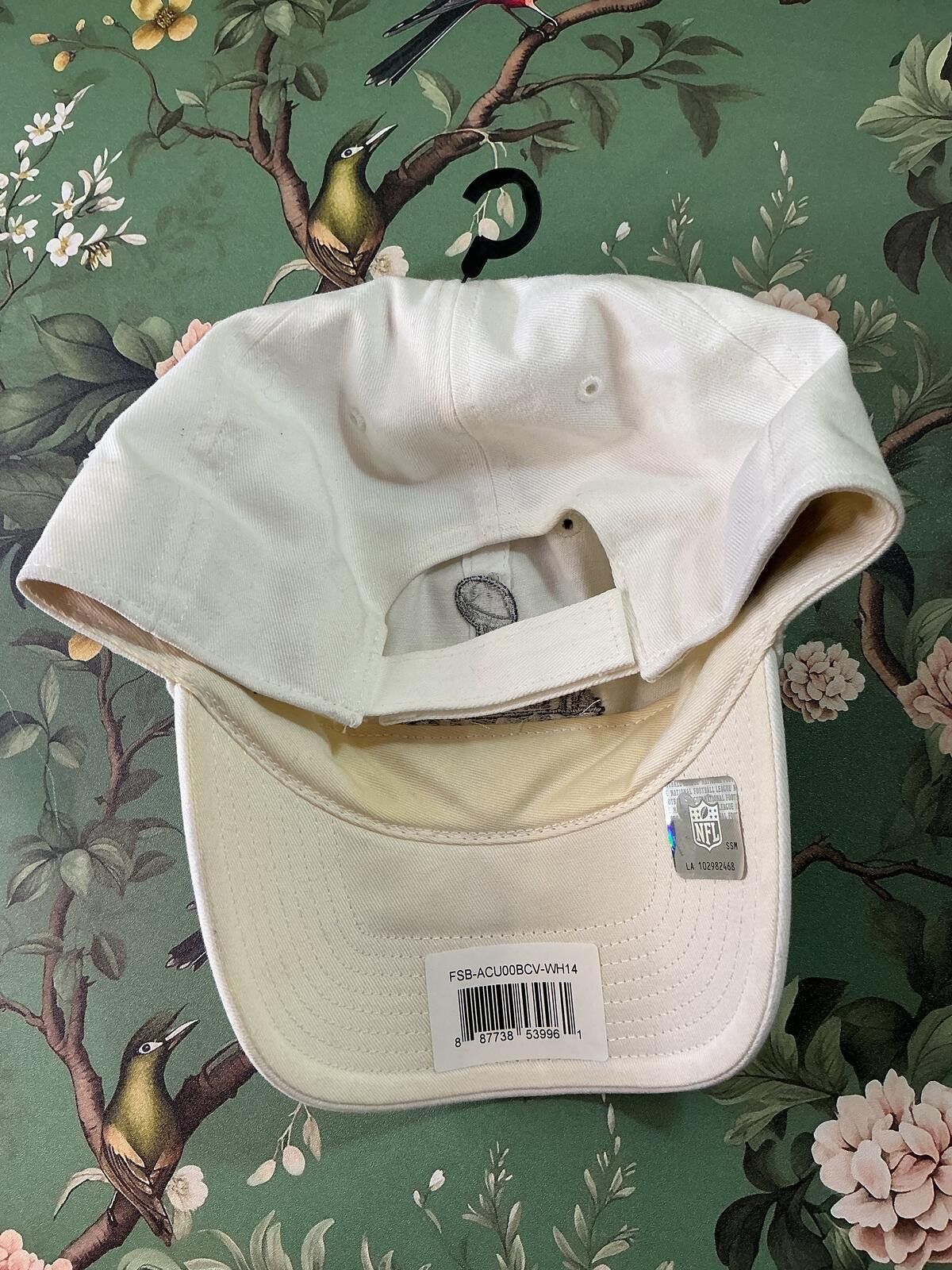 47 Brand Super Bowl XLVIII 2014 NFL 47 White Adjustable Hat Cap NY NJ Size ONE SIZE - 5 Thumbnail