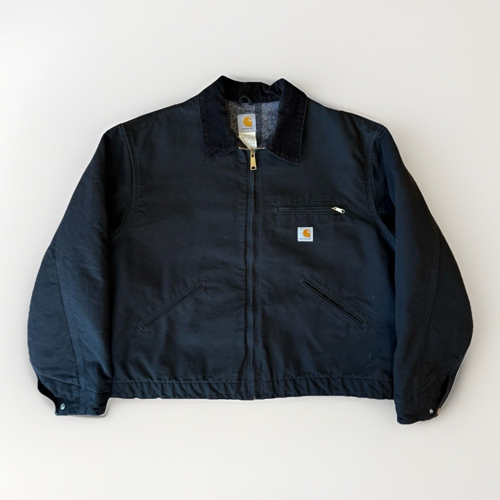 Carhartt Carhartt Detroit Jacket 2XL Black Heavy Workwear Full Zip Size US XXL / EU 58 / 5 - 1 Thumbnail