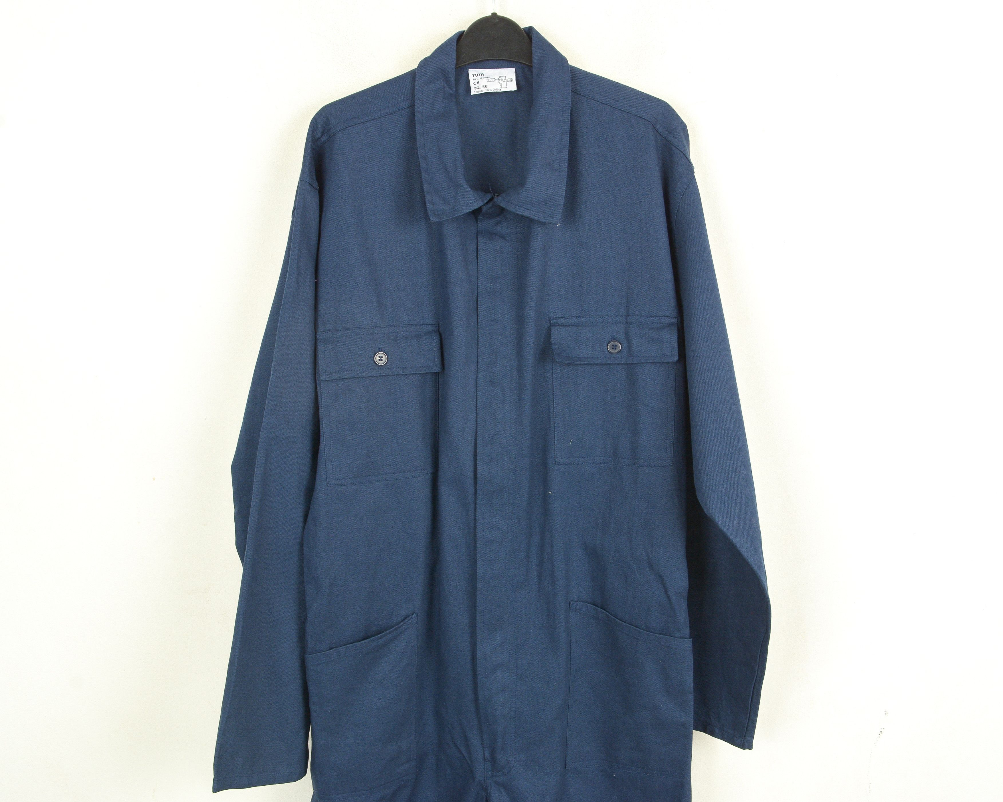 Vintage TUTA 2XL Work Overalls Boilersuit Chore Utility Jumpsuit Size US 40 / EU 56 - 2 Thumbnail