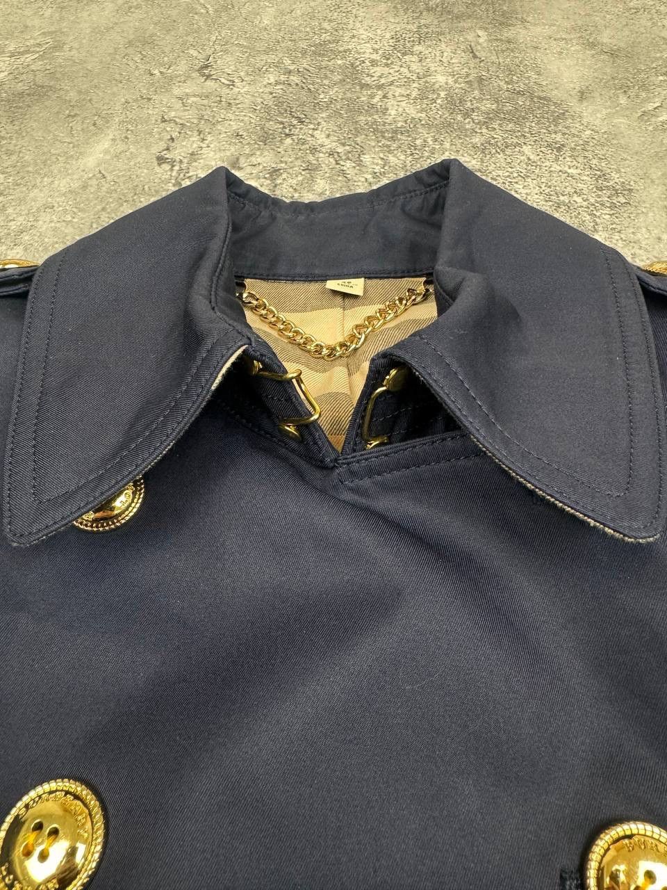 Burberry Burberry Women's Short Trench Coat Navy Size S Size S / US 4 / IT 40 - 6 Thumbnail