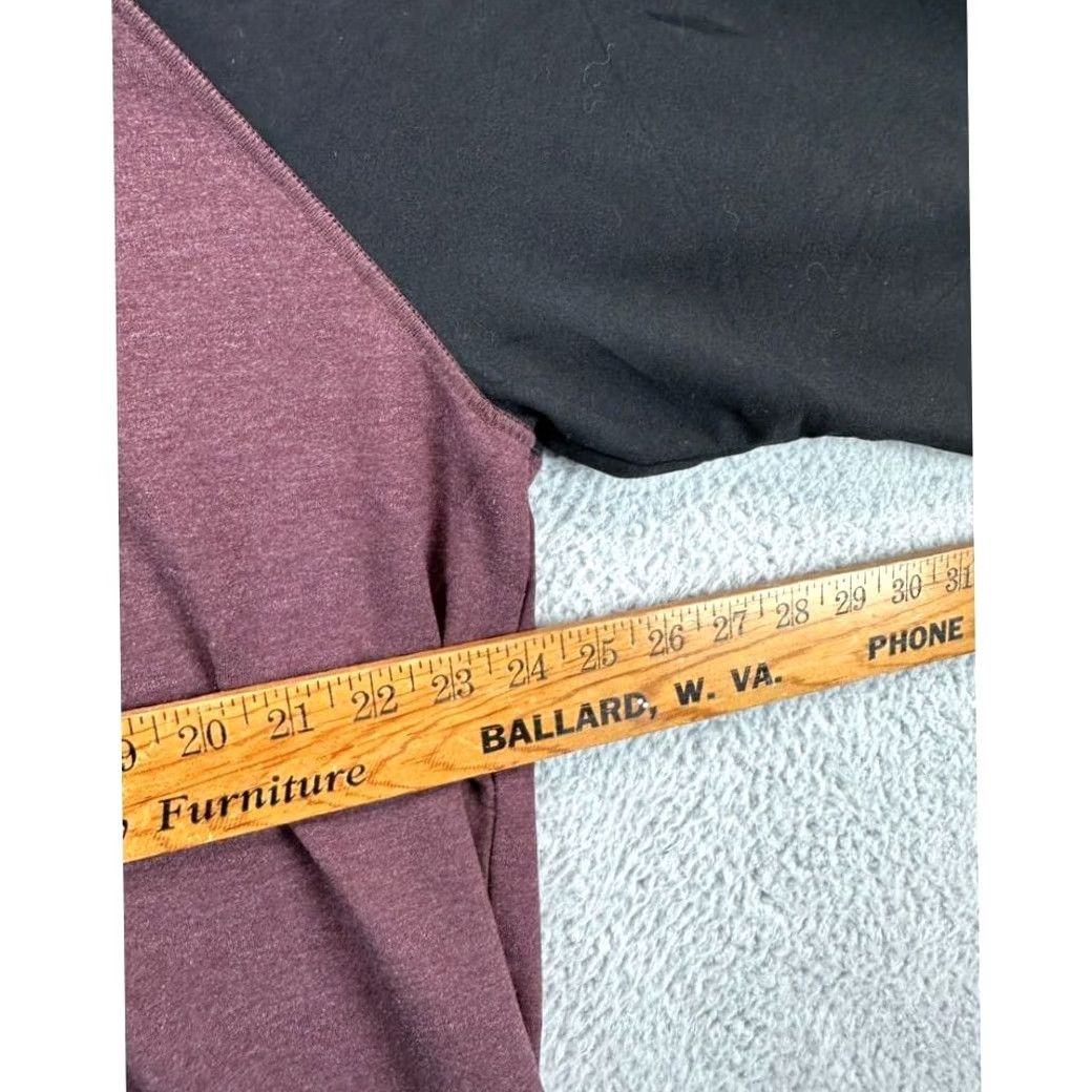Orvis Orvis T-Shirt Adult XL Crew Neck Colorblock Long Sleeve Tee Mens Maroon Black Size US XL / EU 56 / 4 - 7 Thumbnail