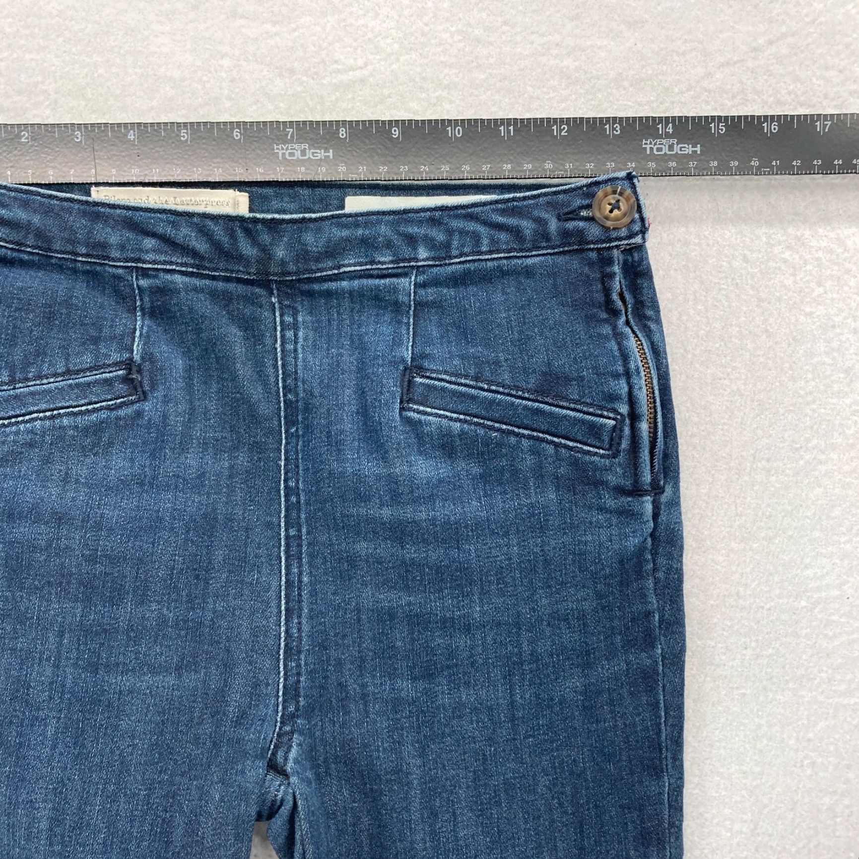 Vintage Pilcro and the Letterpress Jeans Women's 26 High Rise Denim Legging Dark Wash Size 26" / US 2 / IT 38 - 6 Thumbnail