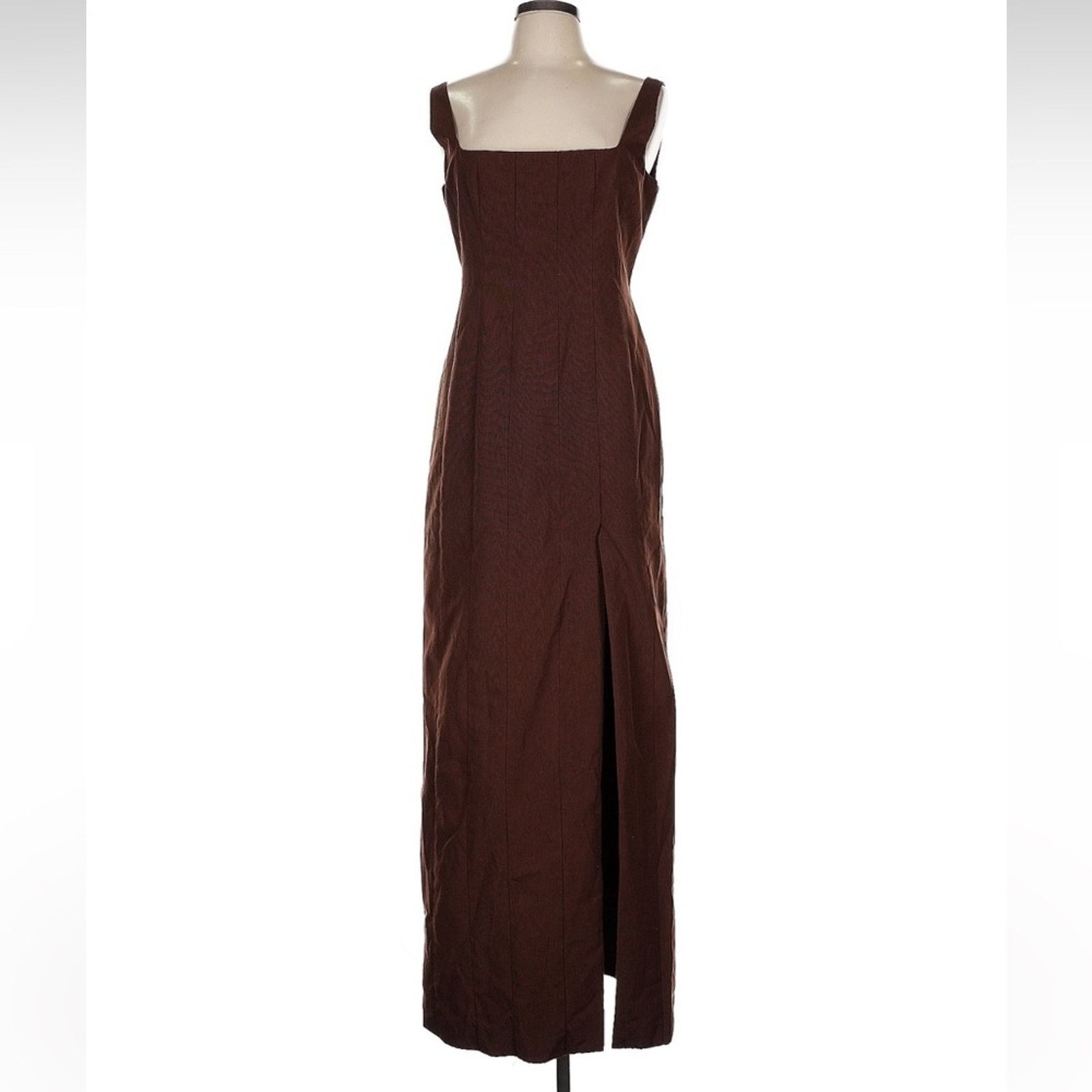 Staud Staud Portrait Dress - Size 12 - Chocolate Brown Size XL / US 12-14 / IT 48-50 - 3 Thumbnail
