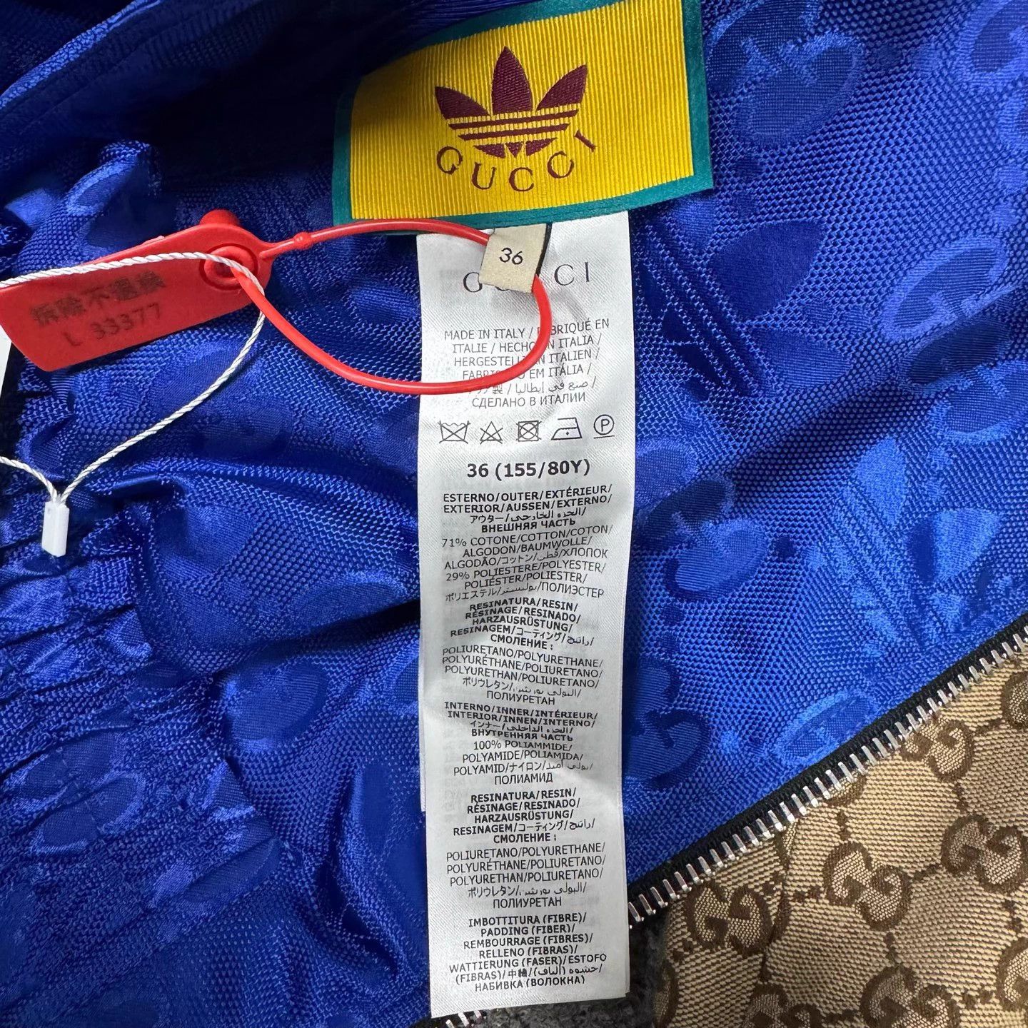 Gucci Gucci x adidas Double Sided All Over Logo Zip Jkt Size US XXS / EU 40 - 7 Thumbnail