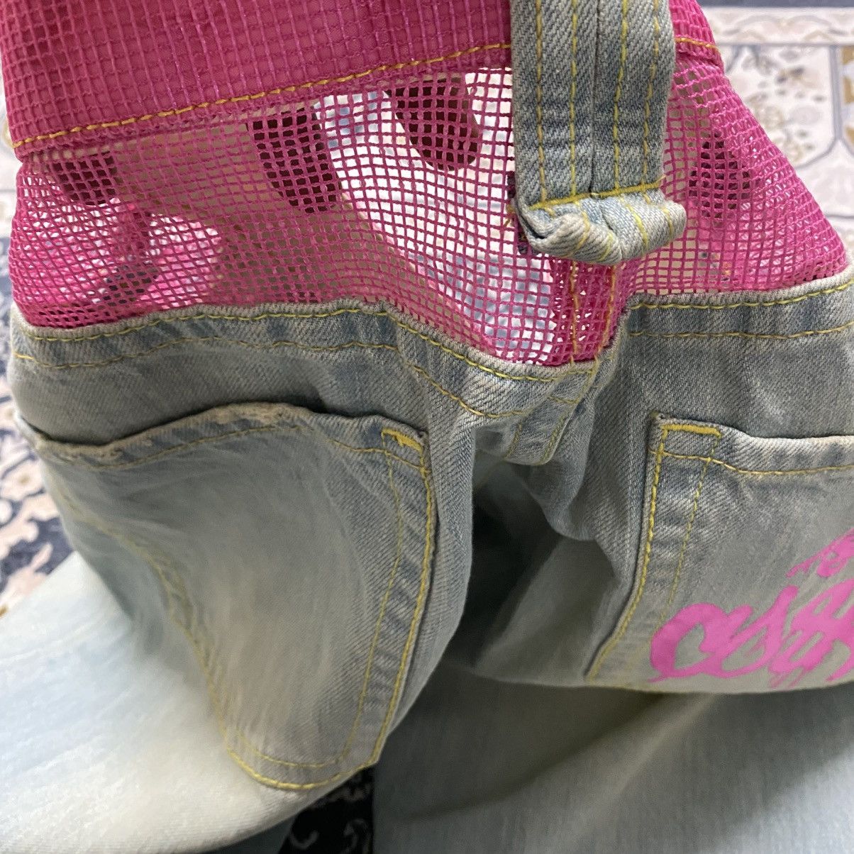 Japanese Brand CO&LU Denim Mesh Painter Jeans Size US 33 - 19 Thumbnail