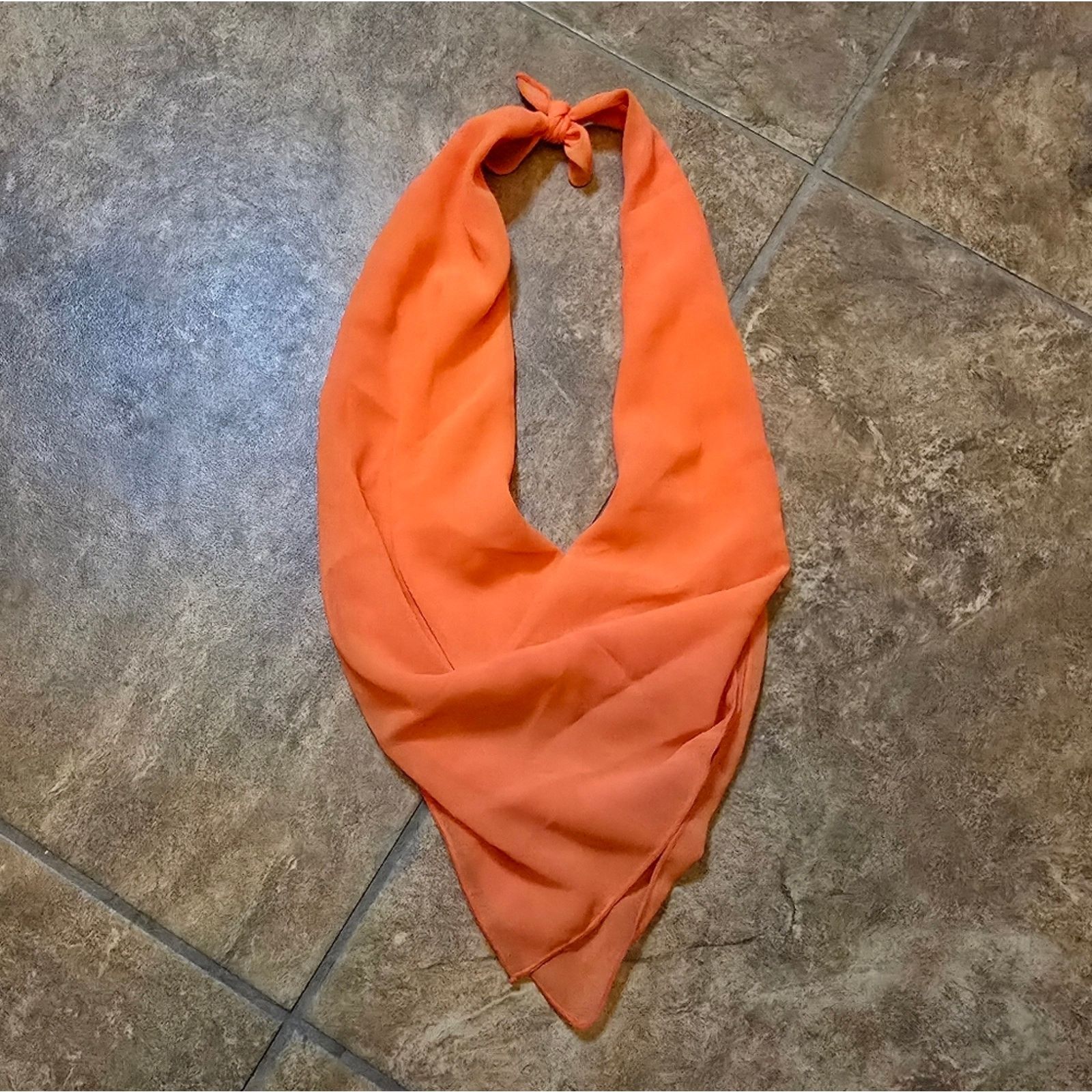 Other Orange Vibrant Sheer Scarf Size ONE SIZE - 1 Thumbnail