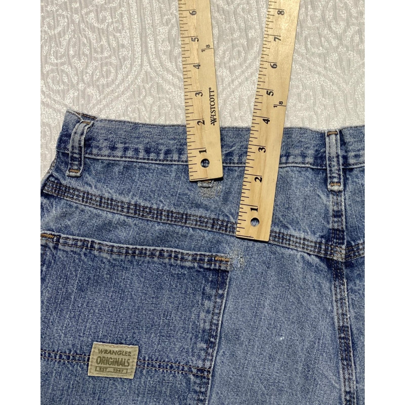 Wrangler Wrangler Jeans Mens 38x30 Blue Carpenter Hammer Loop Workwear Denim Utility Size US 38 / EU 54 - 2 Thumbnail
