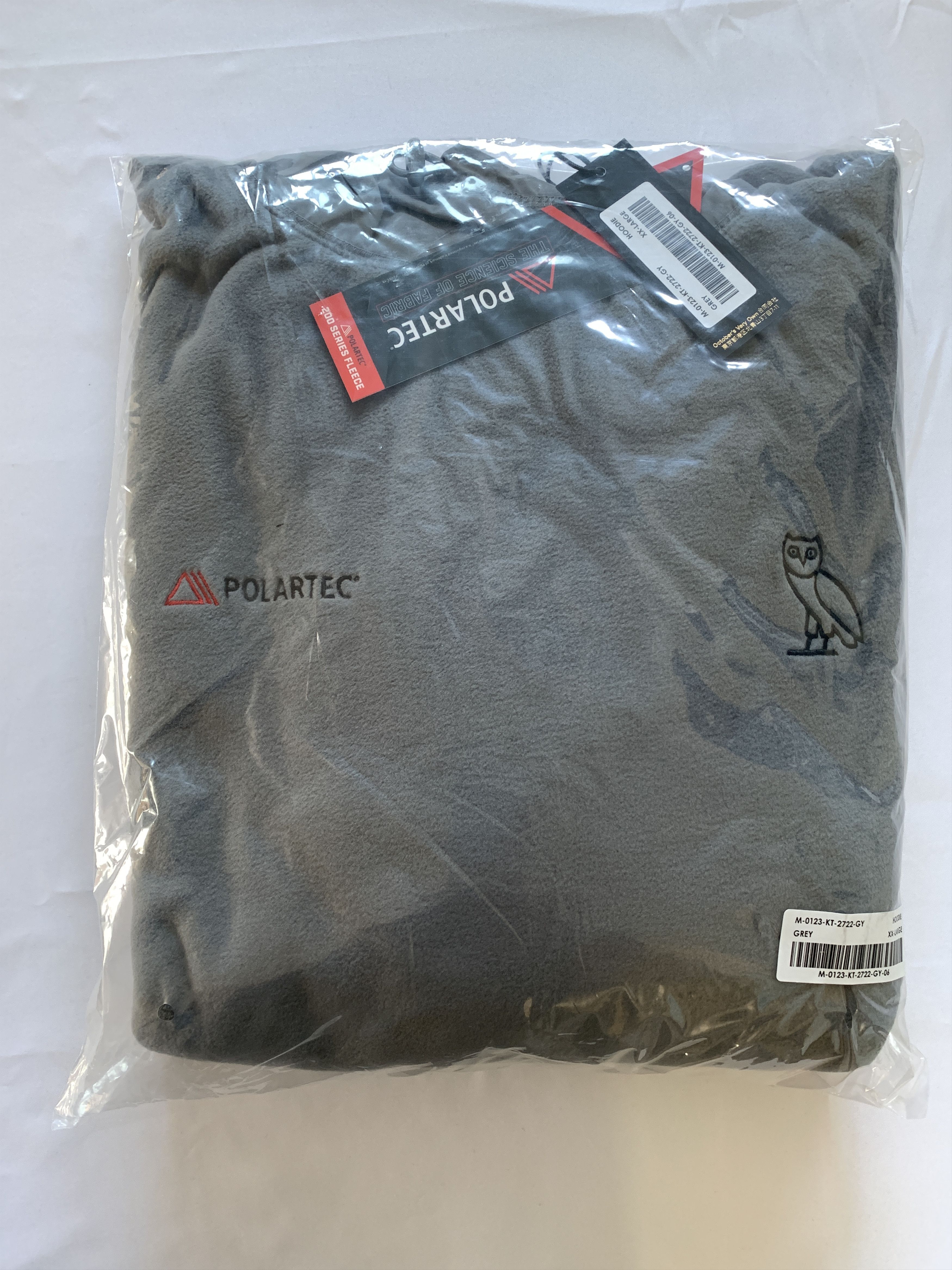 Drake OVO Polartec Thermal Pro Microfleece Hoodie Light Grey Size US XXL / EU 58 / 5 - 3 Thumbnail