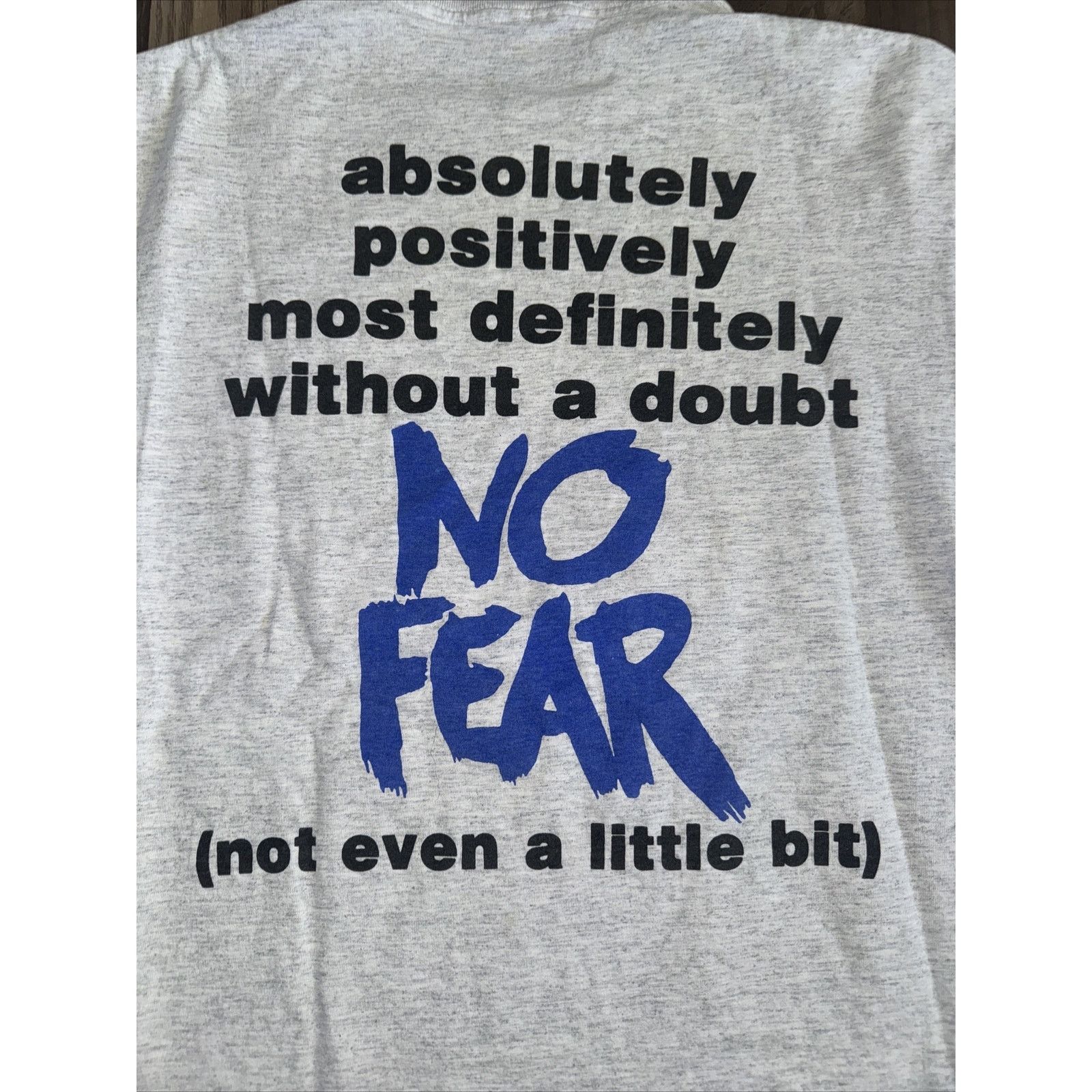 No Fear × Vintage No Fear Sports Gear Single Stitch T-Shirt Grey M 20x25 Size US M / EU 48-50 / 2 - 7 Thumbnail