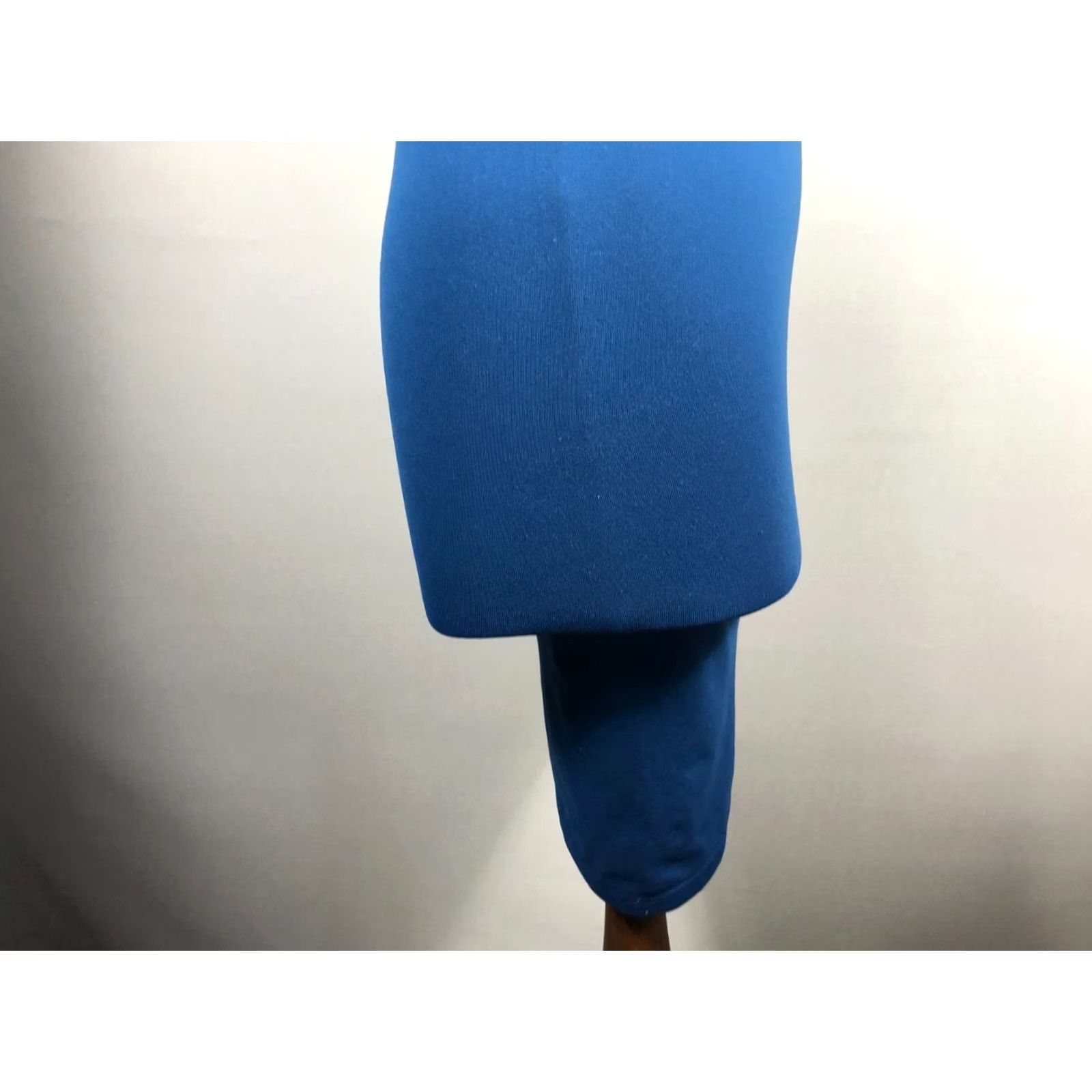 Wolford Wolford Blue Women Dress Nylon Elastane Short Sleeve Scoop Neck Asymmetric Hem Mini Size S Size S / US 4 / IT 40 - 7 Thumbnail