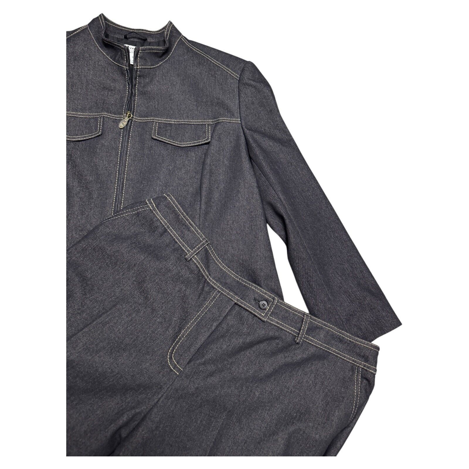 Nygard NYGARD 2-Piece Set Designer Grey Business Jacket & Pants 16P Size XXL / US 16-18 / IT 52-54 - 7 Thumbnail