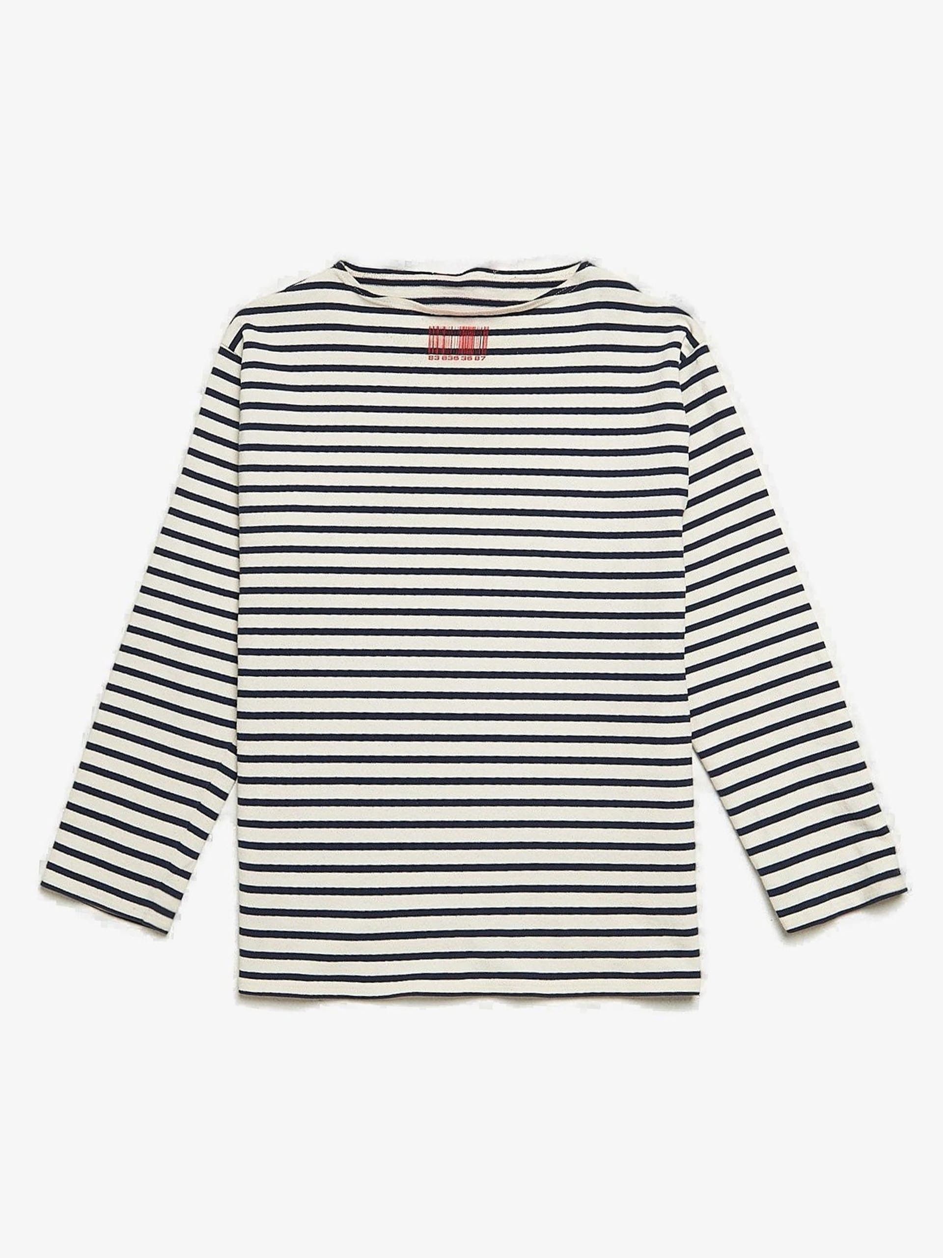 VTMNTS White And Navy Striped Cotton Longsleeve Size US XL / EU 56 / 4 - 1 Thumbnail