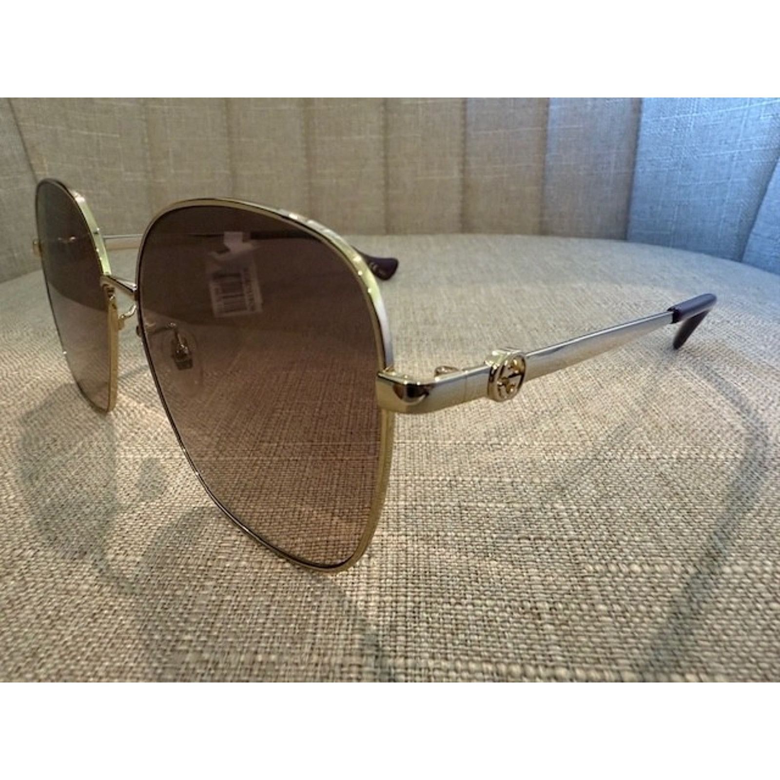 Gucci Gucci NWT Cut Out Square Sunglasses Gold Frame Size ONE SIZE - 4 Thumbnail