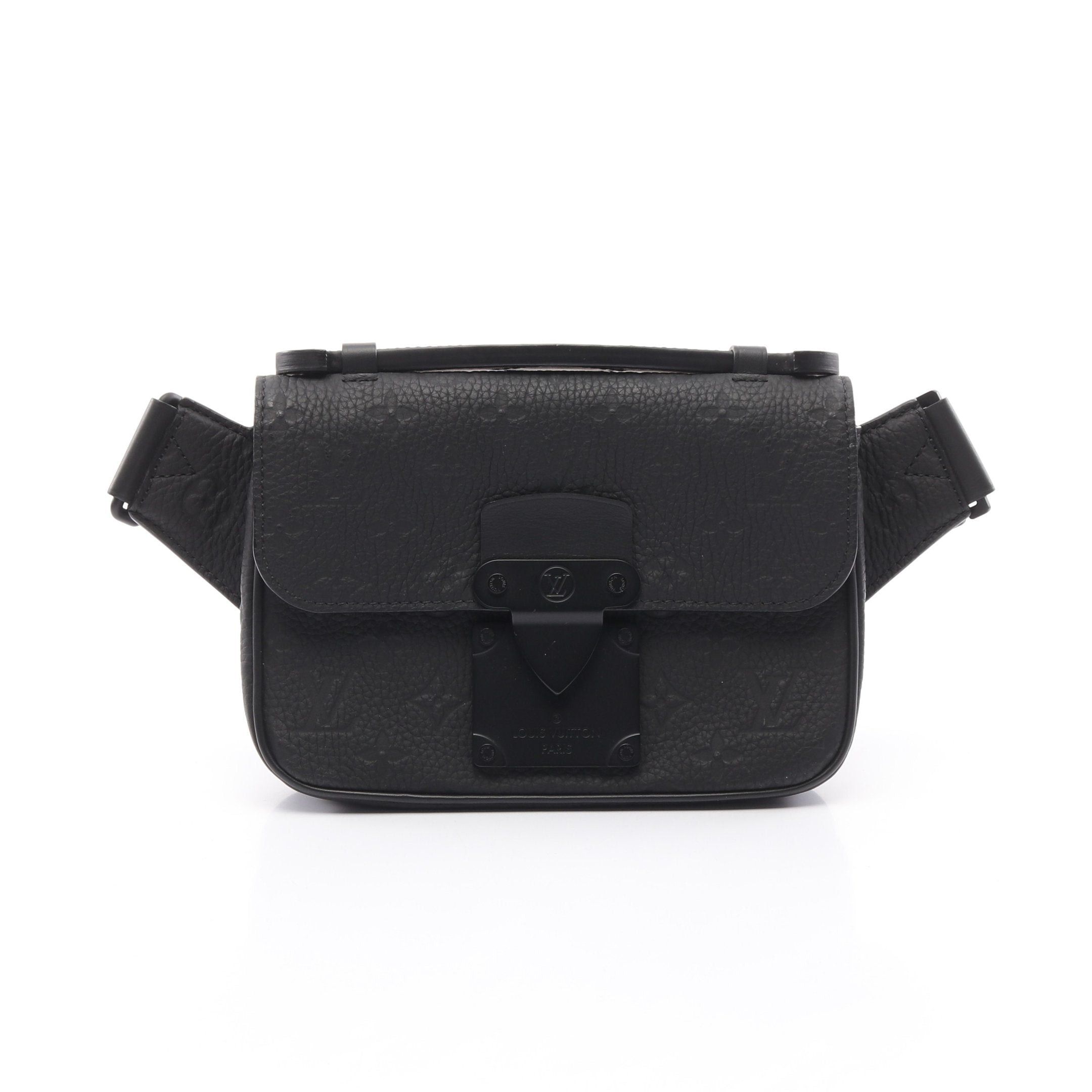Louis Vuitton Louis Vuitton S-Lock Sling Bag Monogram Empreinte Noir Body Waist Leather Black Size ONE SIZE - 1 Thumbnail