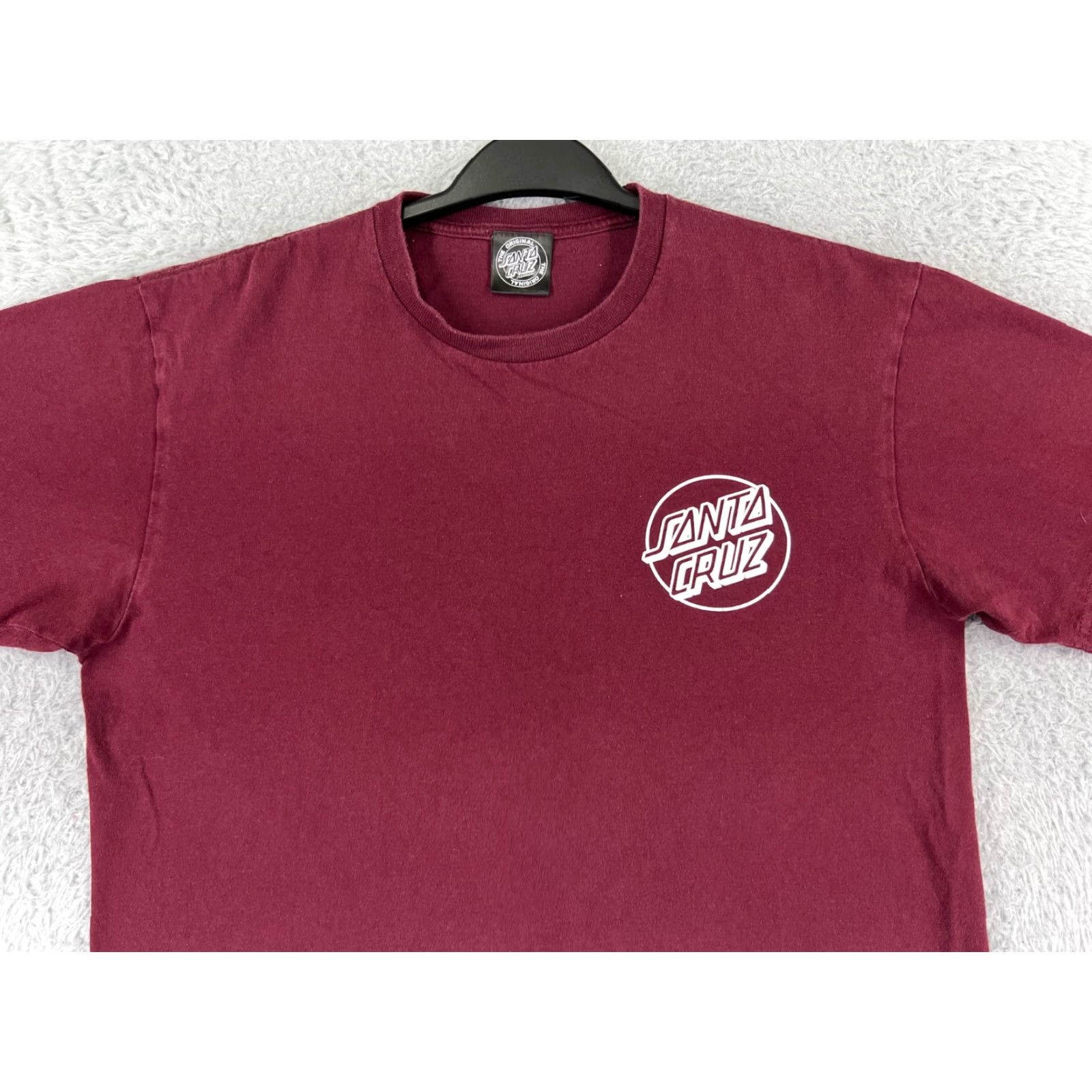 Vintage Santa Cruz Shirt Men Medium Red Solid Short Sleeve Crew Neck Skate Shirt Size US M / EU 48-50 / 2 - 6 Thumbnail
