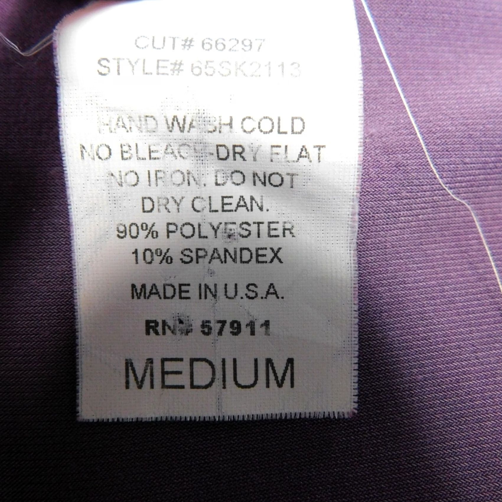 Vintage Paper Doll Purple 3/4 Sleeve V-Neck Knot-Front Top Blouse Shirt M Women Size M / US 6-8 / IT 42-44 - 7 Thumbnail