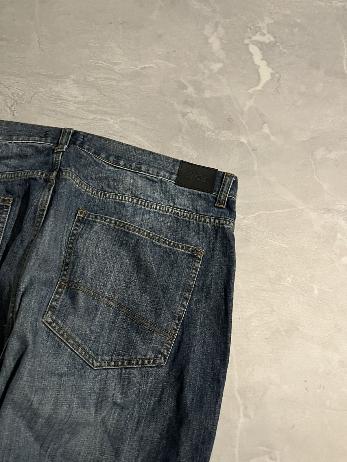 Vintage Balenciaga Style Baggy Vintage-Washed Jeans Archive 90s Size US 40 / EU 56 - 5 Thumbnail