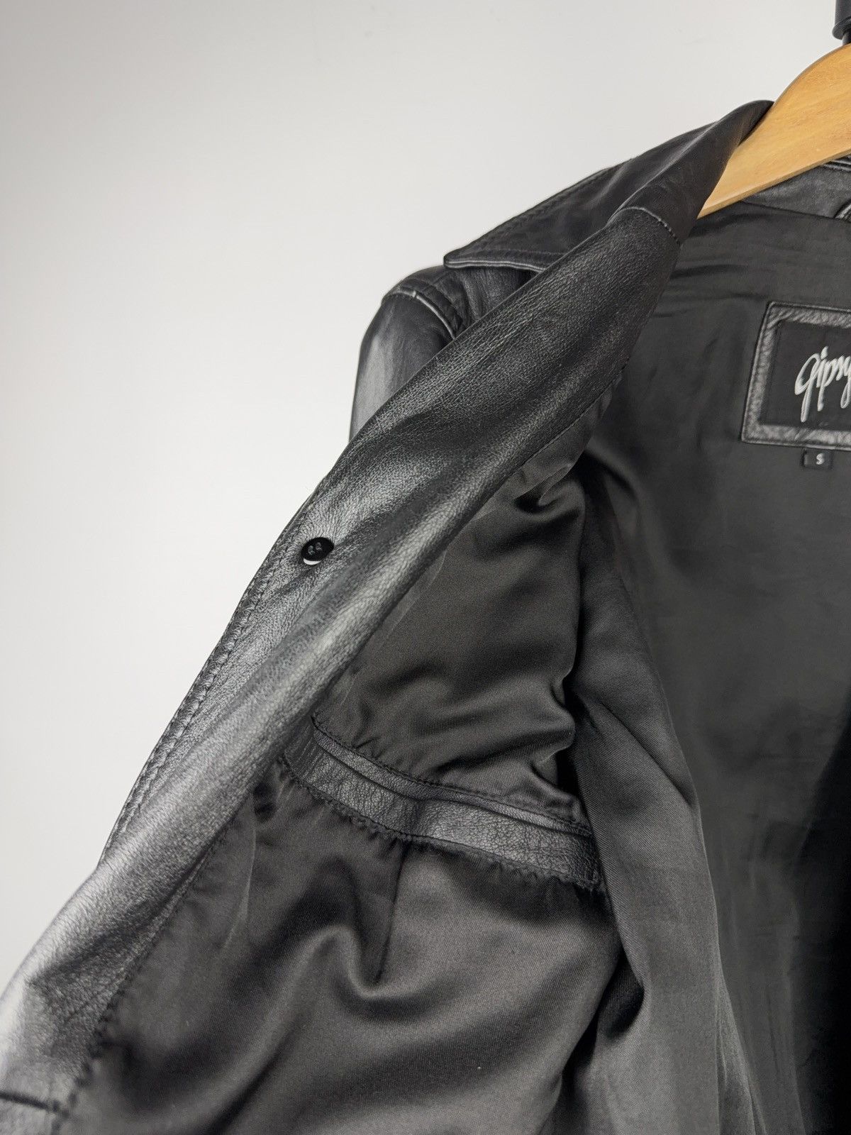 Japanese Brand Avant Garde Biker Gipsy Leather Jacket Button Up Minimalist Size US S / EU 44-46 / 1 - 21 Thumbnail