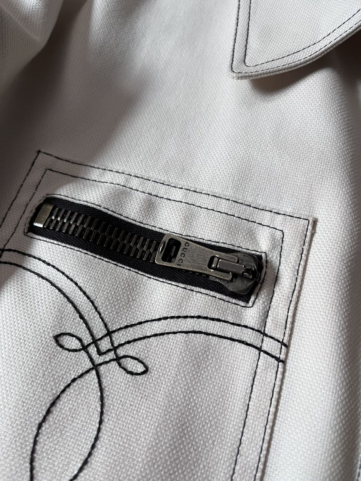 Gucci Gucci by Tom Ford western denim jacket cream Size US M / EU 48-50 / 2 - 6 Thumbnail