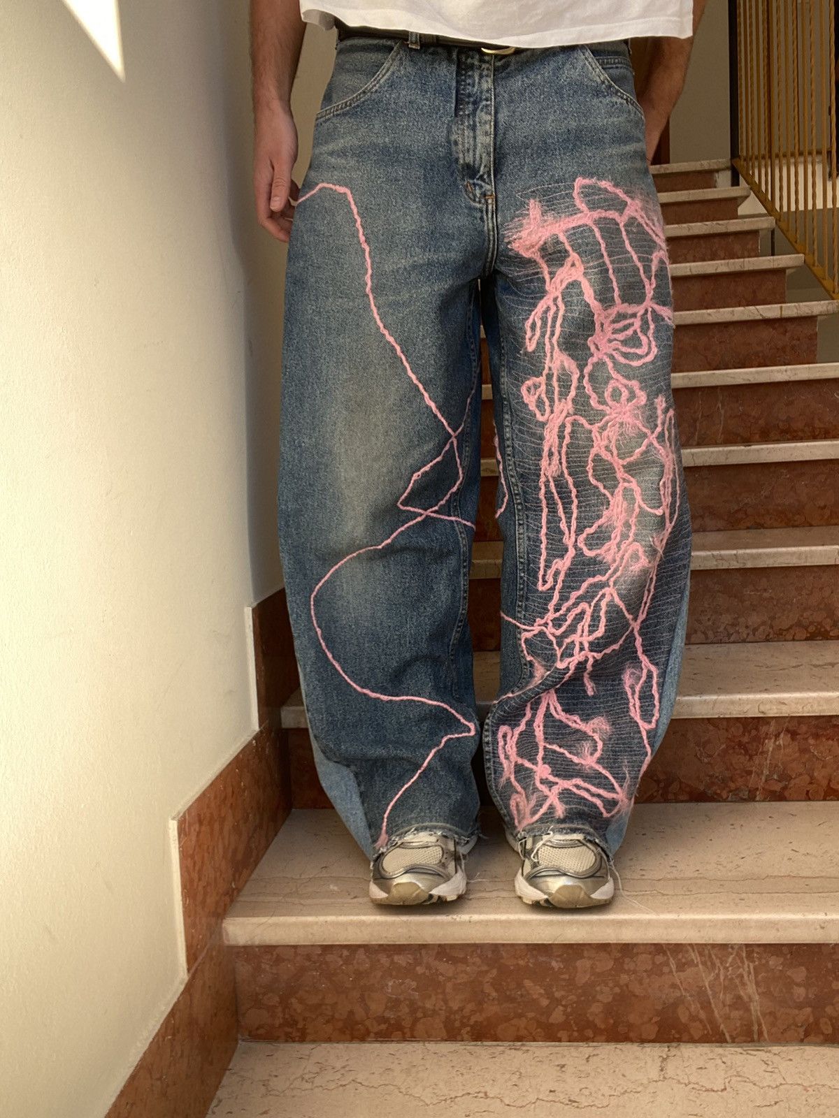 Vintage Baggy jeans custom Size US 33 - 8 Thumbnail