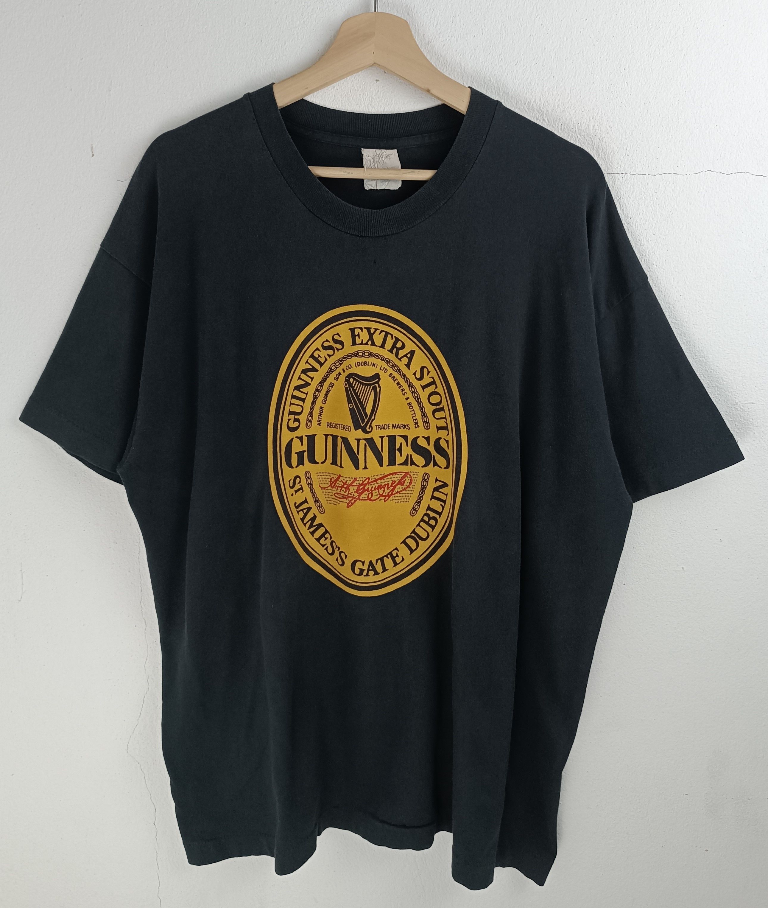 Other VINTAGE 80'S FADED GUINNESS STOUT VERY RARE TEE heineken Size US XL / EU 56 / 4 - 3 Thumbnail