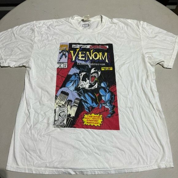 Marvel Comics New Marvel Venom Lethal Protector Comic Garment Dye T-Shirt Size US XXL / EU 58 / 5 - 2 Thumbnail